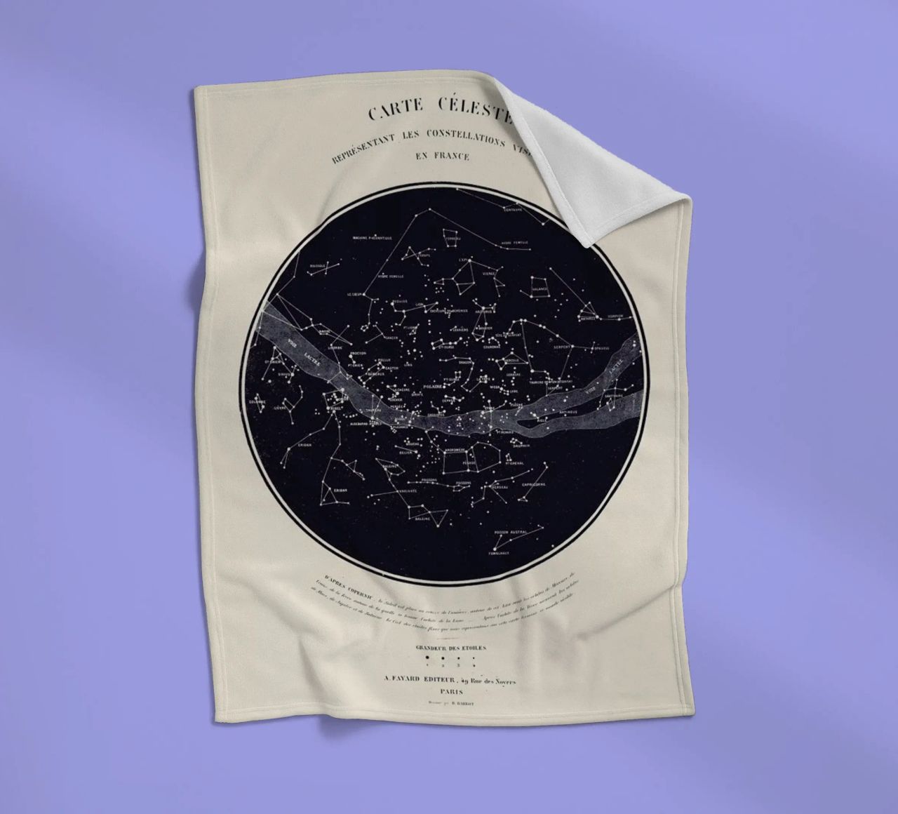 Carte du Ciel Fleecedecke von Astër