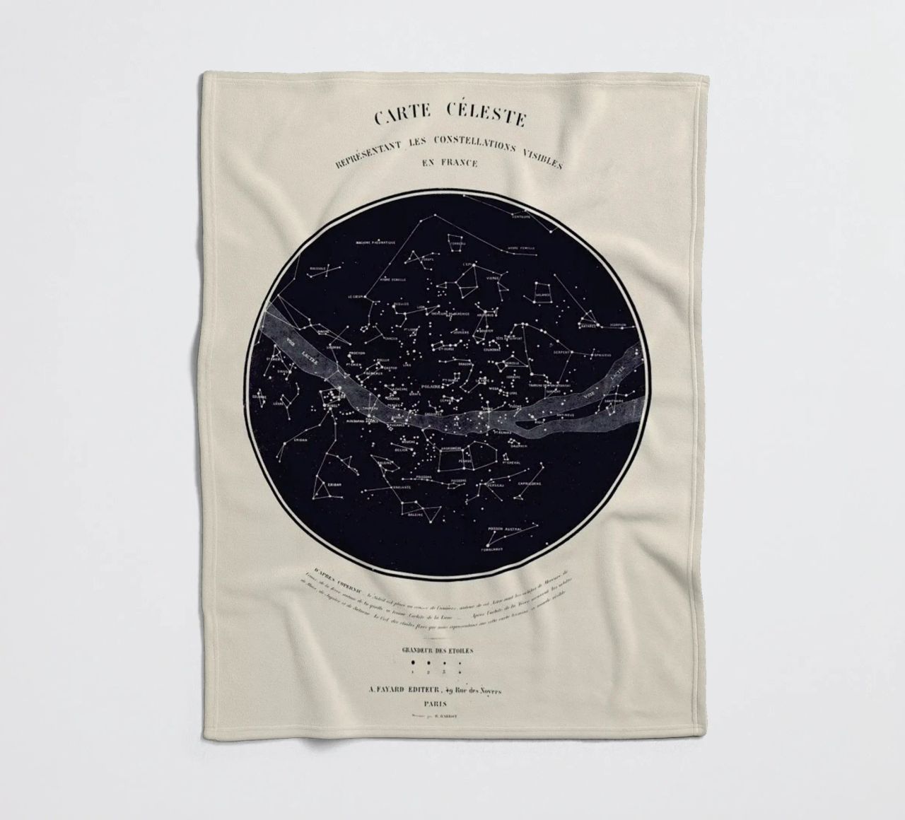 Carte du Ciel Fleecedecke von Astër