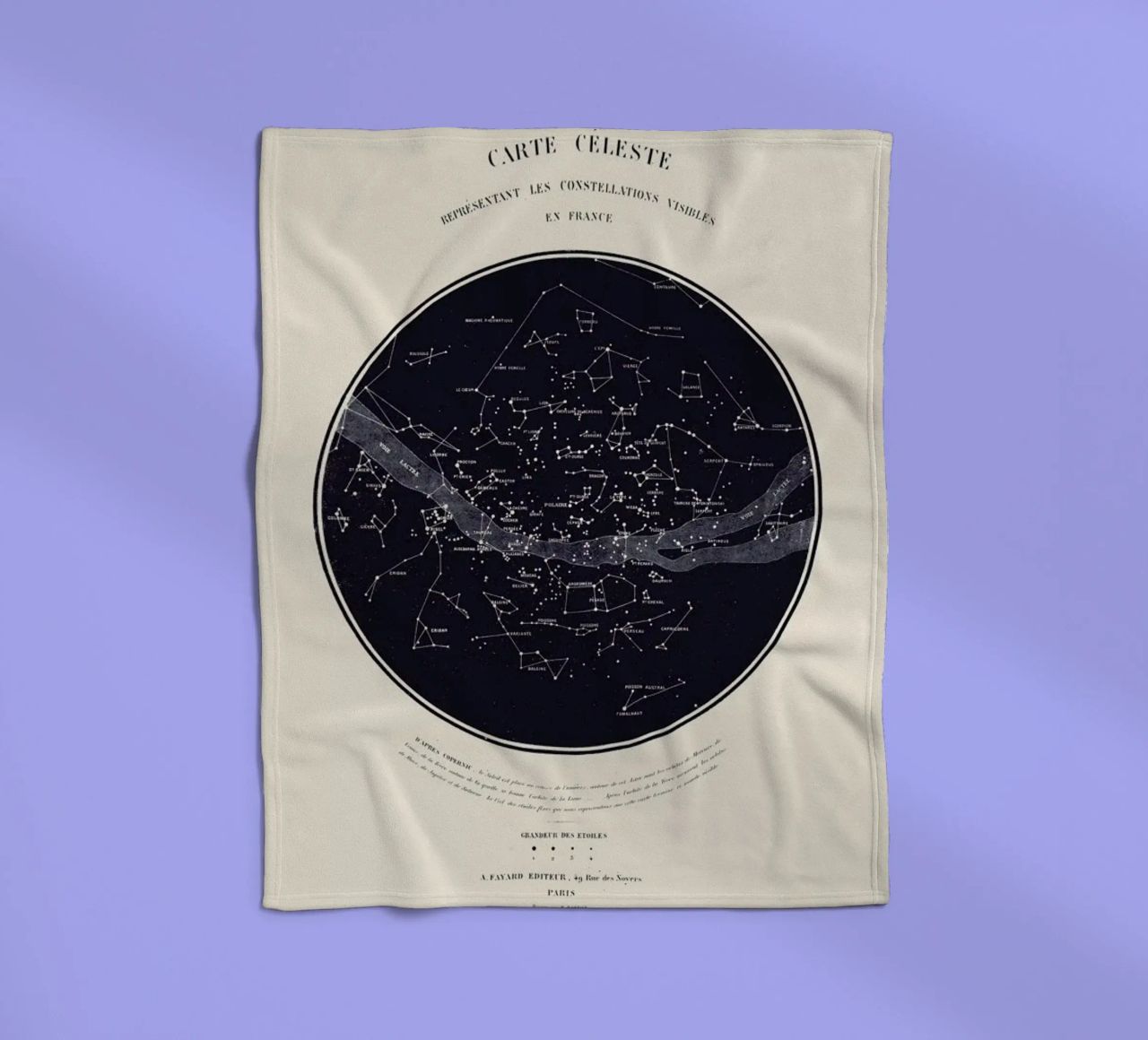 Carte du Ciel Fleecedecke von Astër