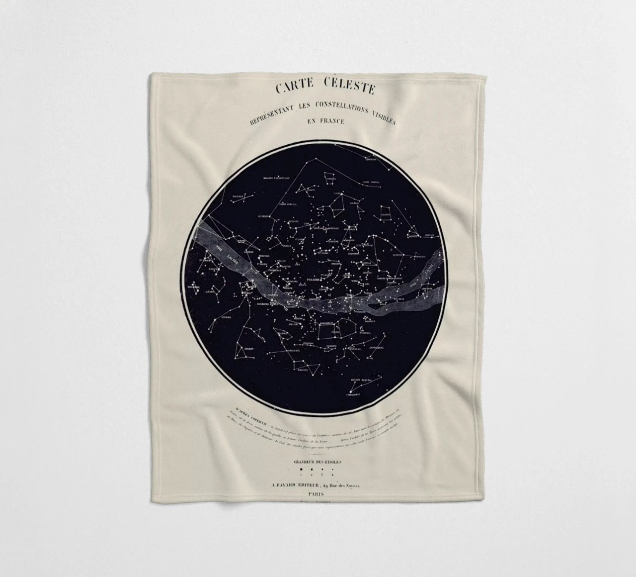 Carte du Ciel Fleecedecke von Astër