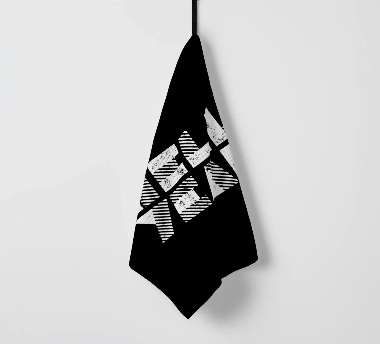 Hell Yeah Monochrome Typografie Design in bianco e nero canovaccio da cucina da THE MOTIVATED TYPE