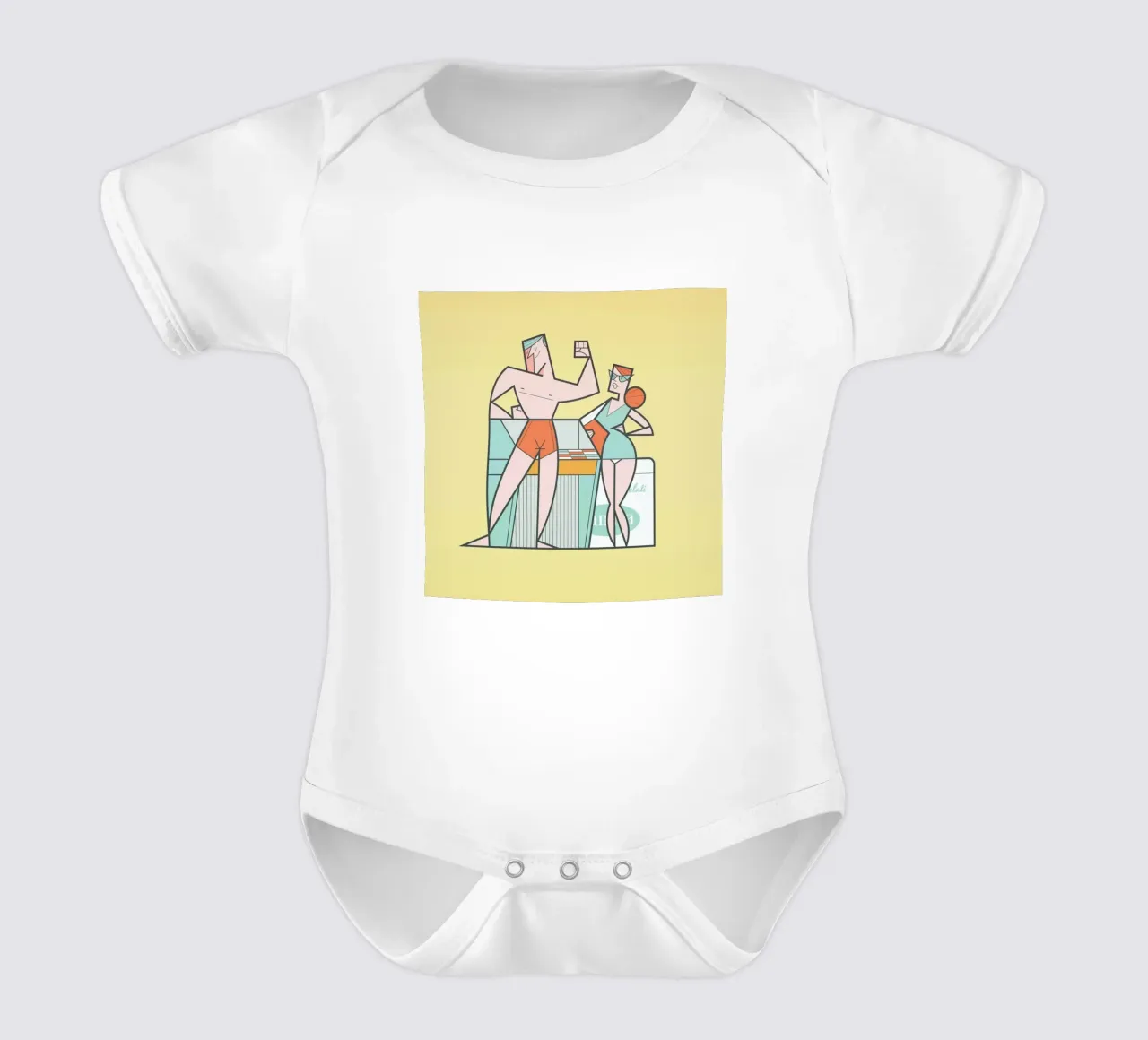 Muscolo body neonato maniche corte da Ale Giorgini