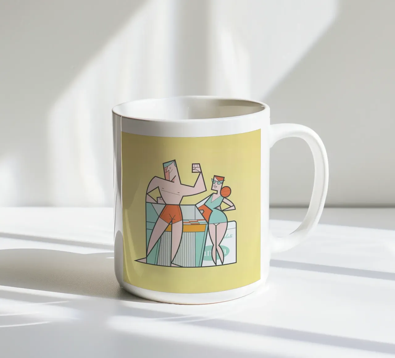 Muscolo tazza in ceramica da Ale Giorgini
