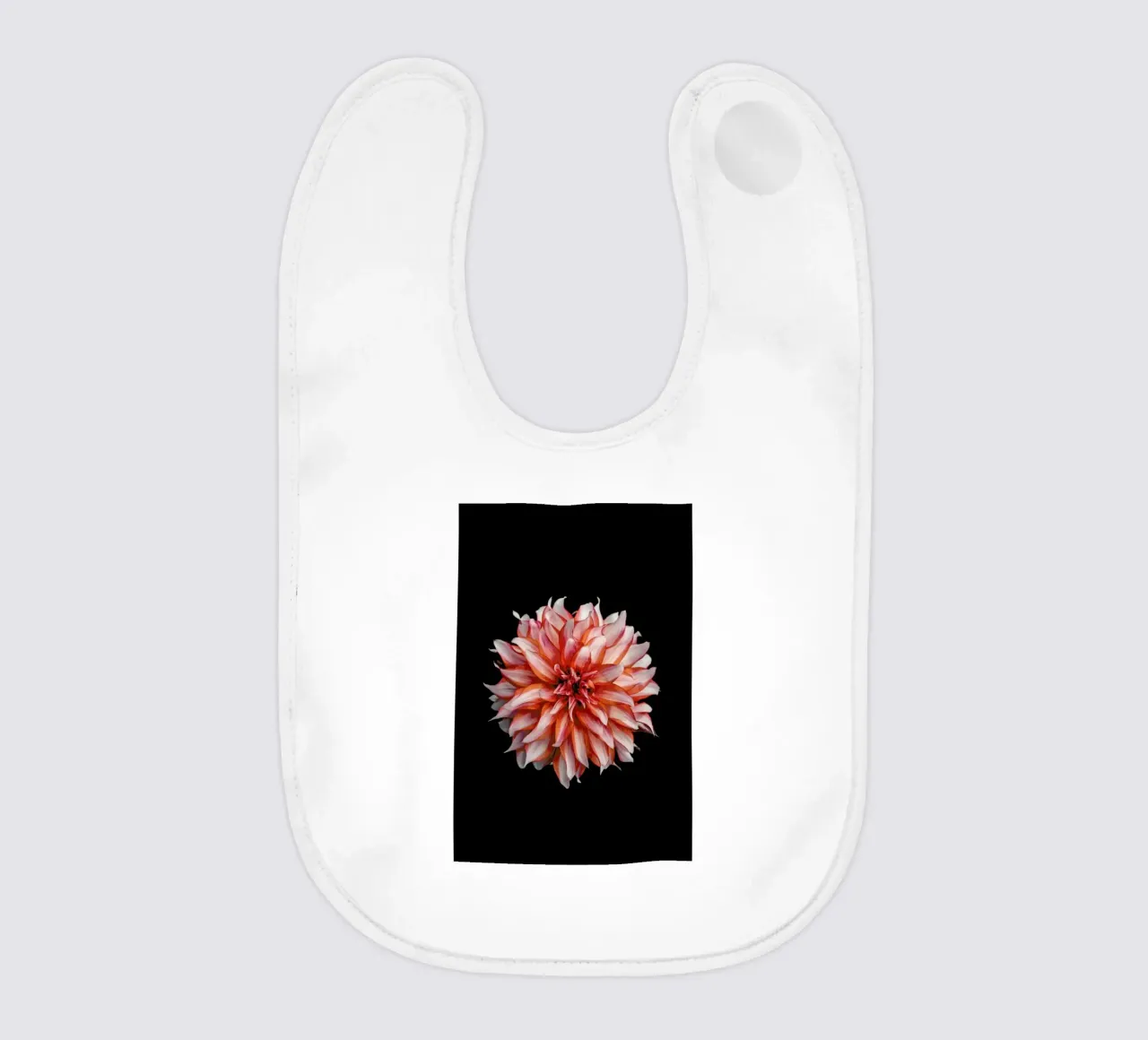 Devil Dahlia baby bib by Curious Collections by Marielle Leenders