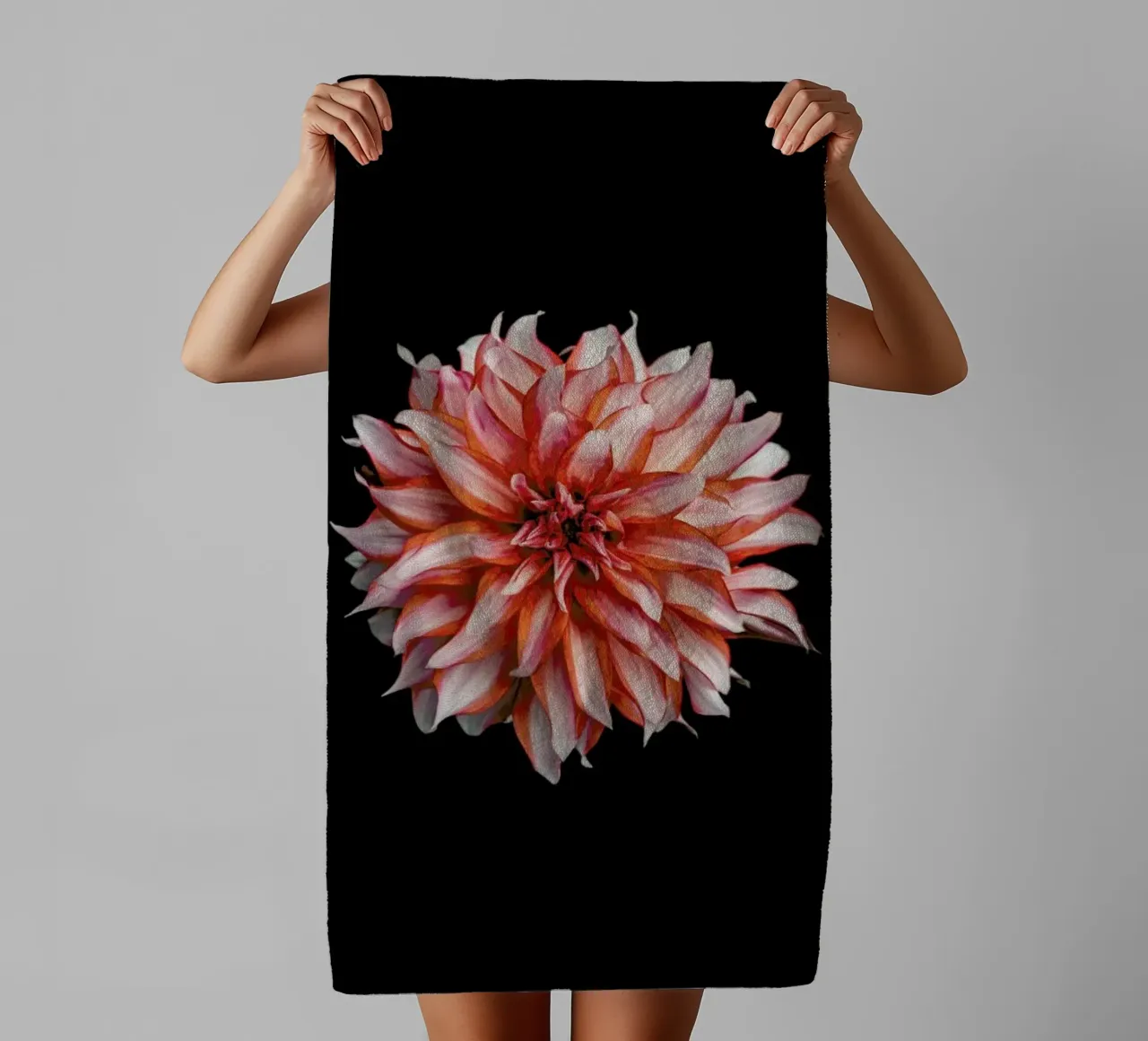 Devil Dahlia towel by Curious Collections by Marielle Leenders