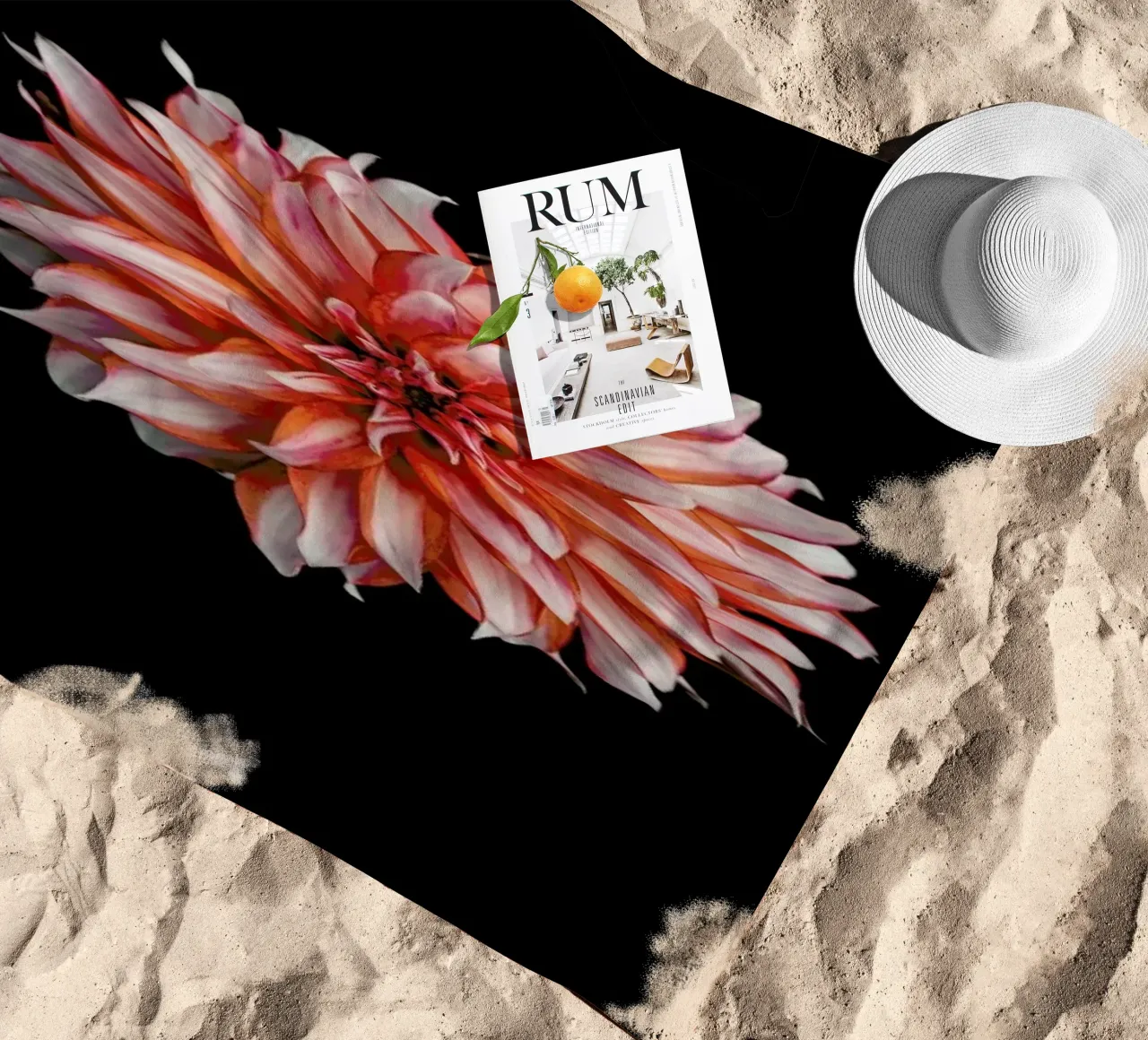 Devil Dahlia telo mare da Curious Collections by Marielle Leenders