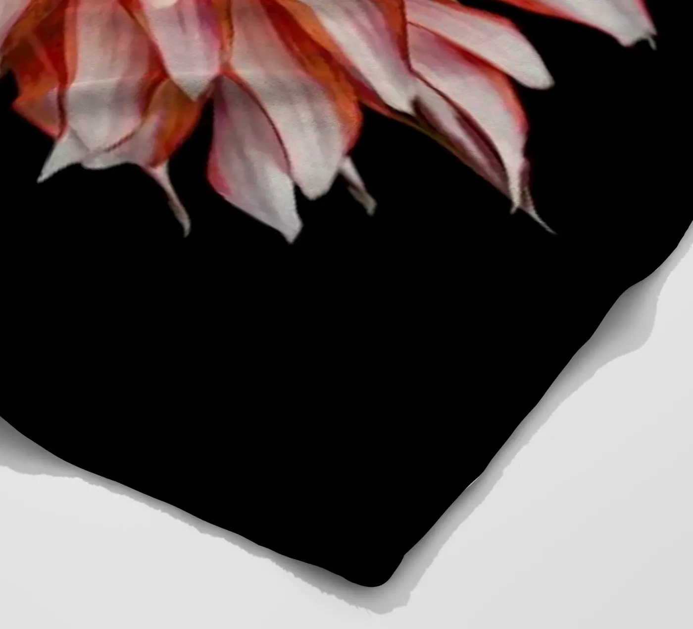 Devil Dahlia fleece blanket by Curious Collections by Marielle Leenders