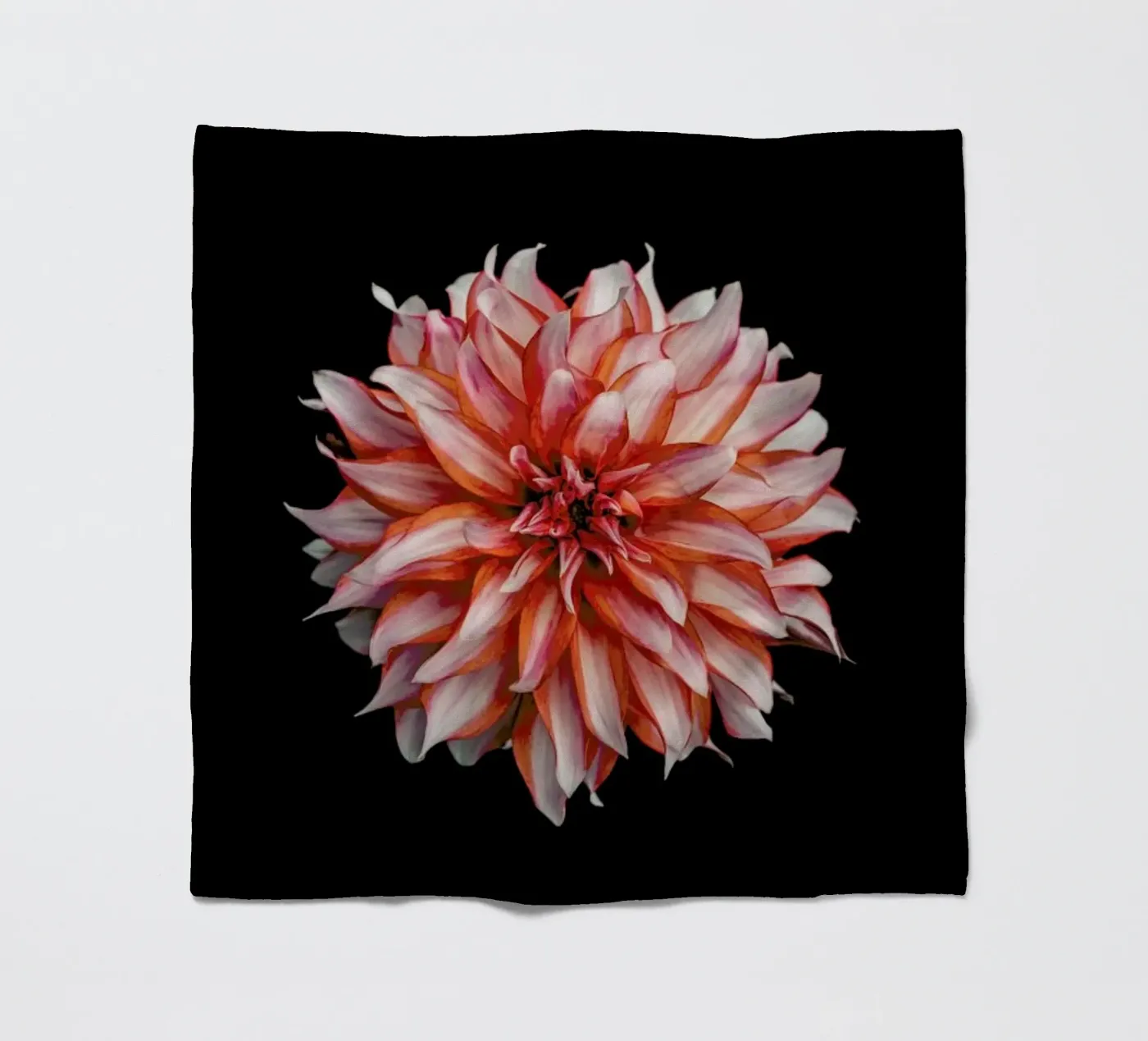 Devil Dahlia fleece blanket by Curious Collections by Marielle Leenders