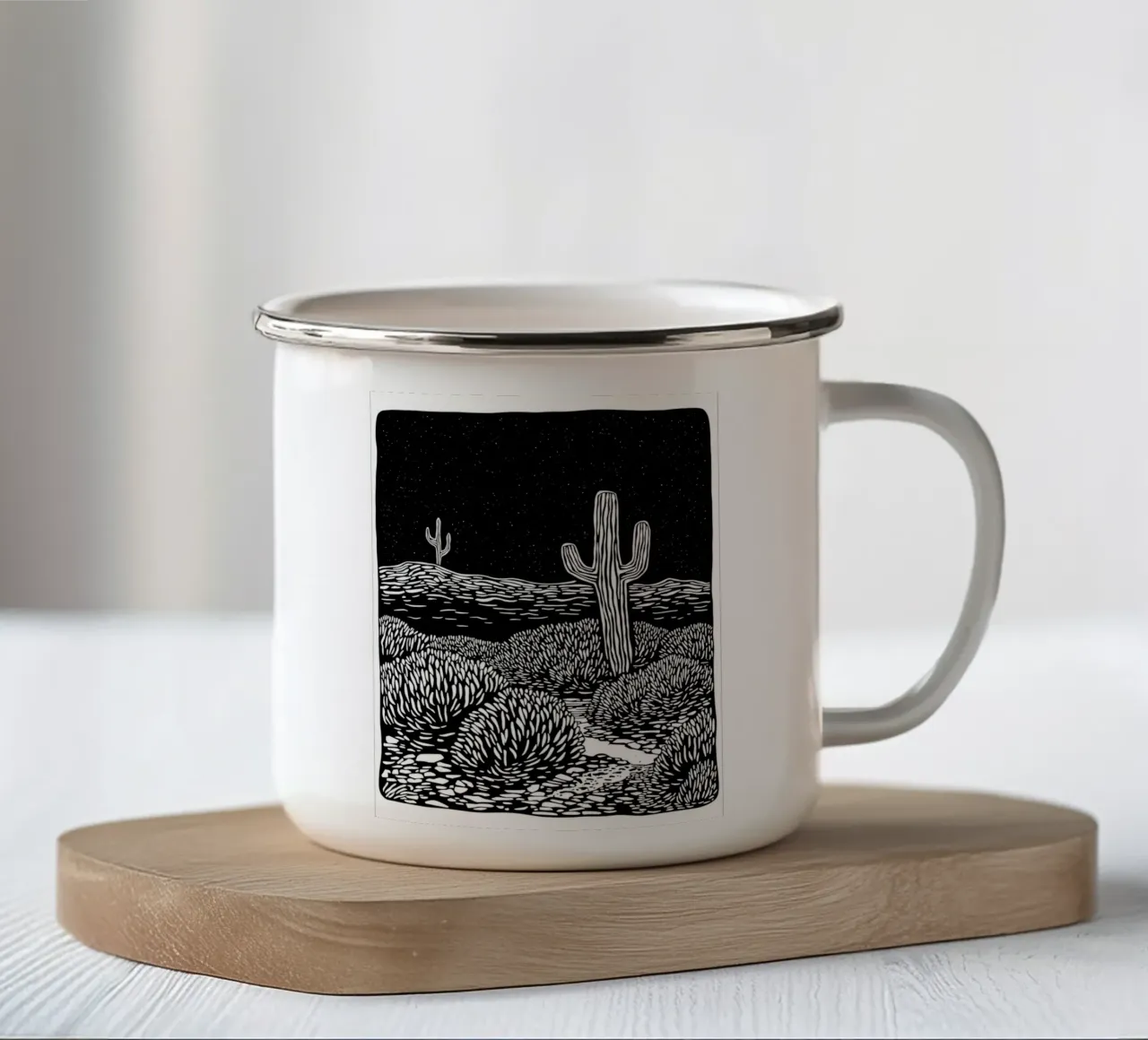 Night Scene tazza in smalto da Indigo Rain
