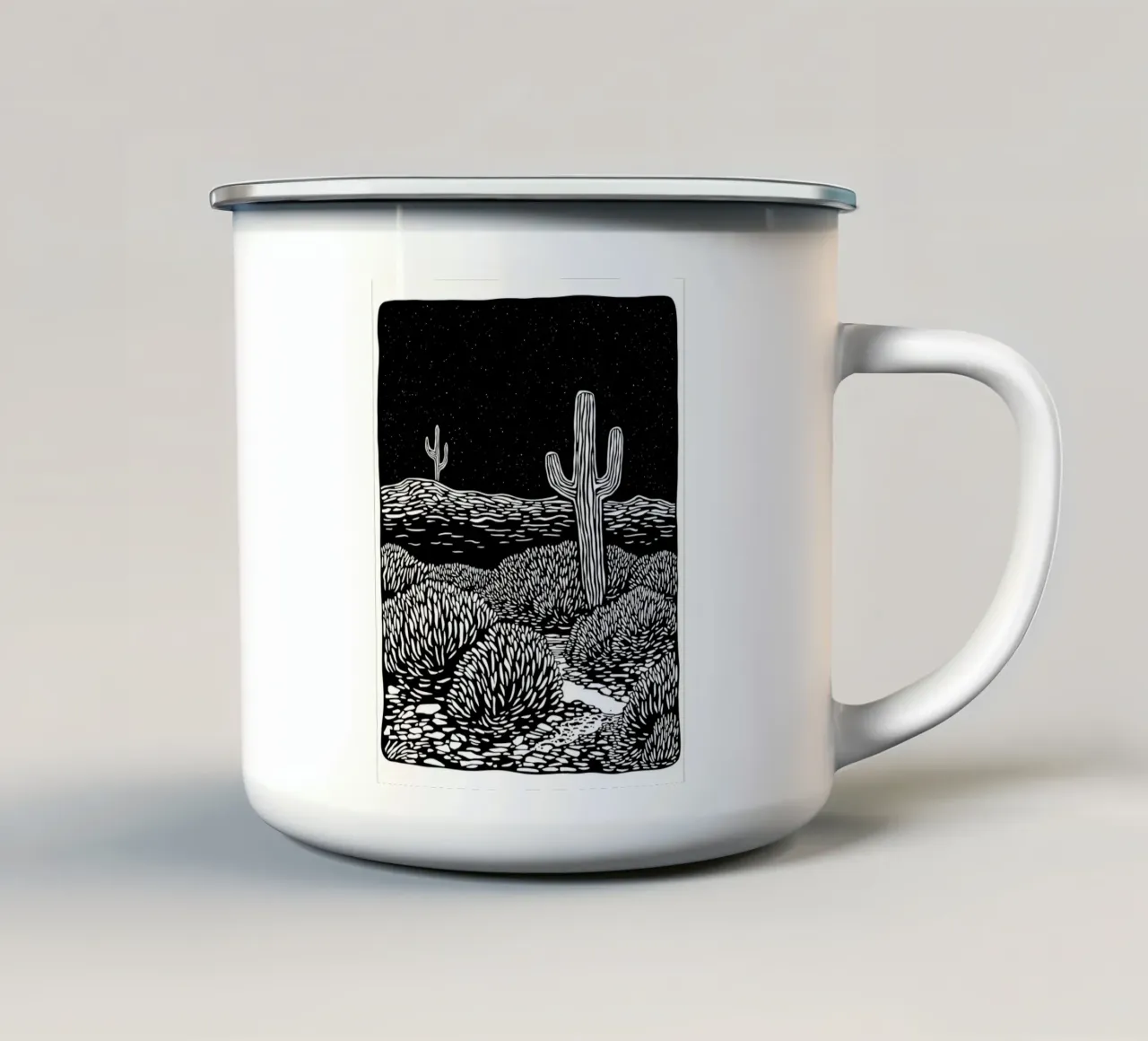 Night Scene tazza in smalto da Indigo Rain