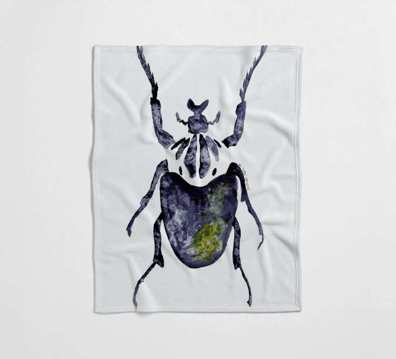 The Old Beetle fleece blanket by Nathys_illustration