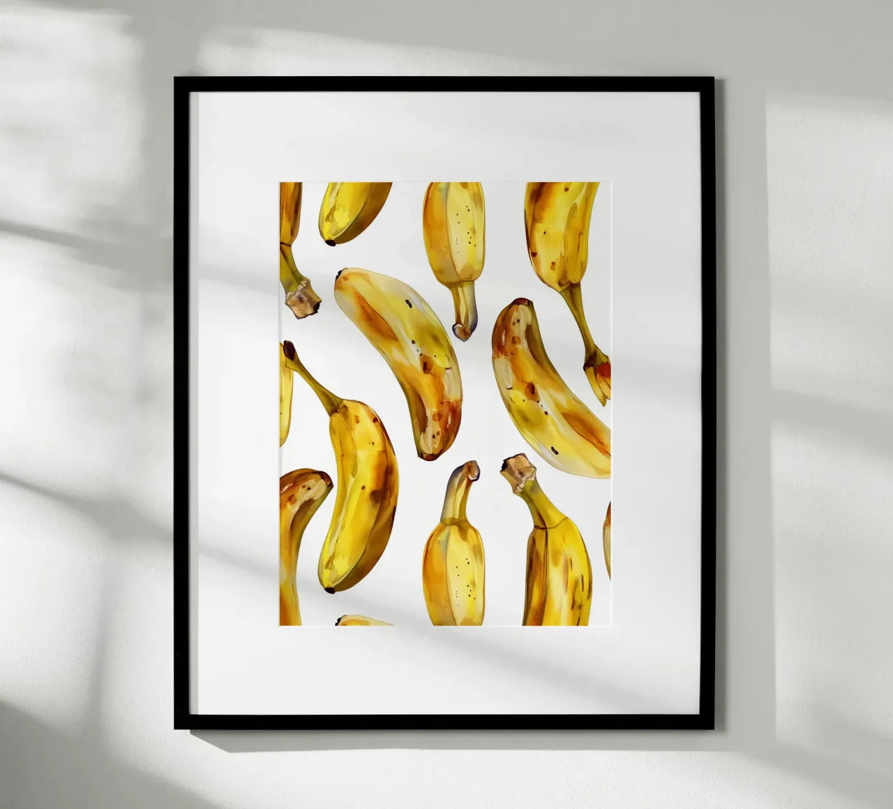 Banane aquarell Poster von Spice & Style