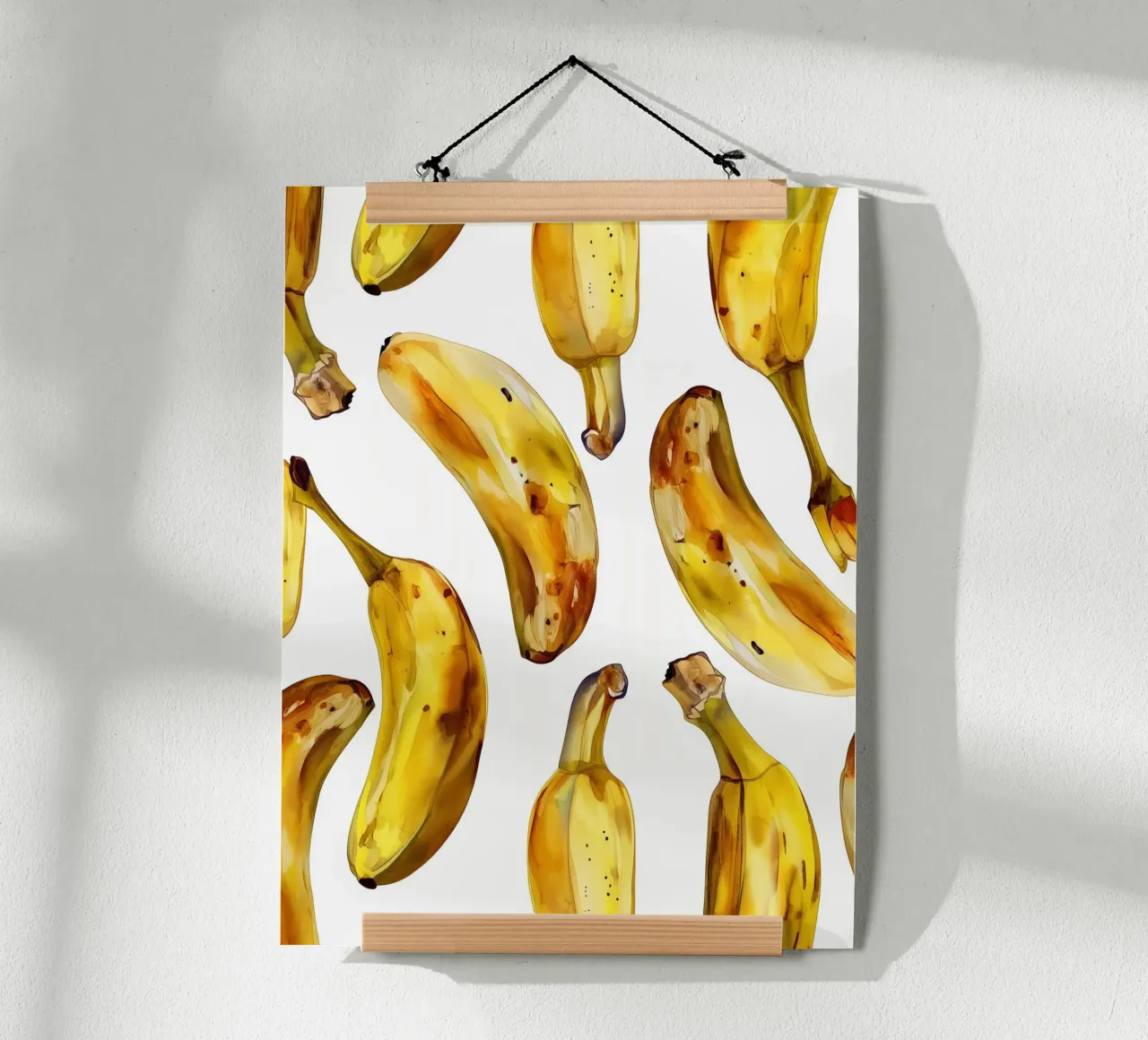 Banane aquarell Poster von Spice & Style