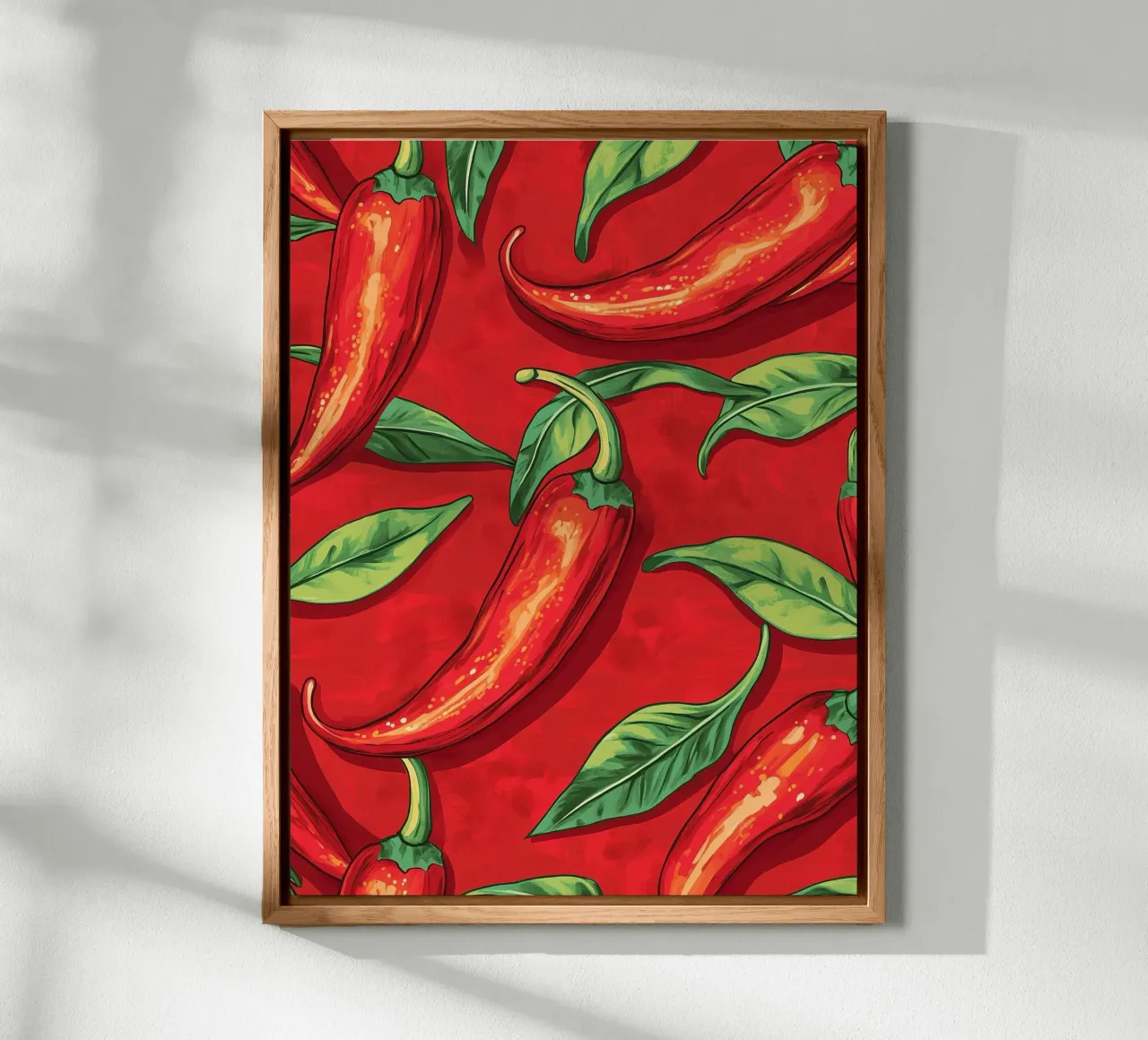 Pimientos ardientes aluminio dibond de Spice & Style