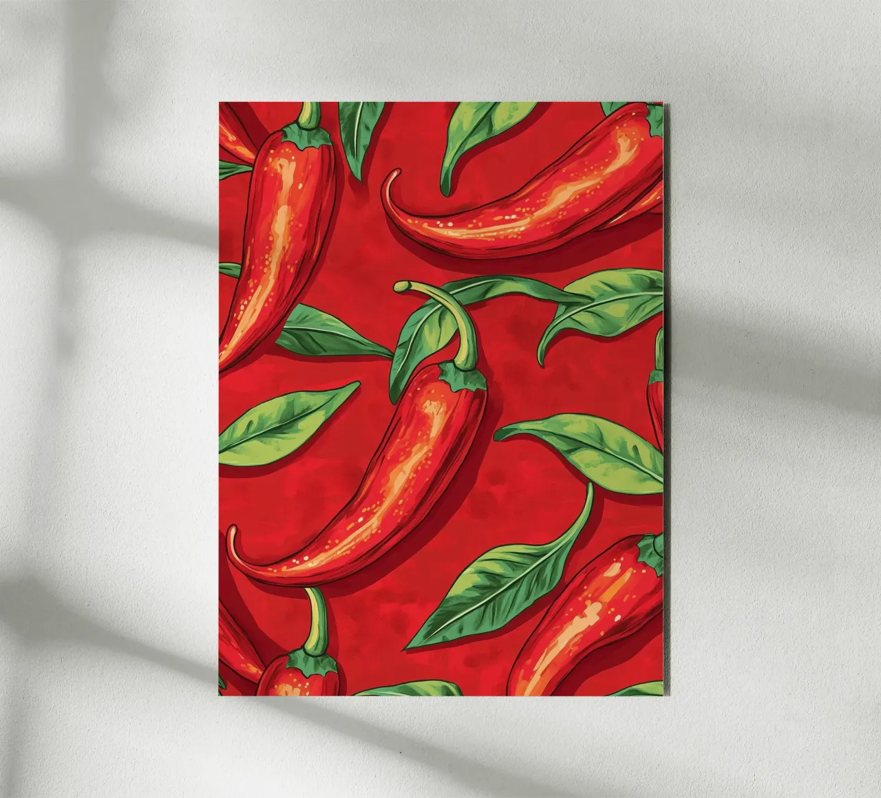 Pimientos ardientes aluminio dibond de Spice & Style