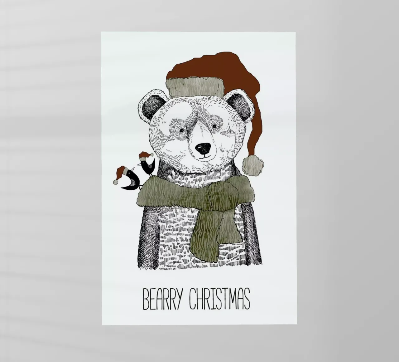 Bearry Christmas pellicola backlit da Sabrina Ziegenhorn