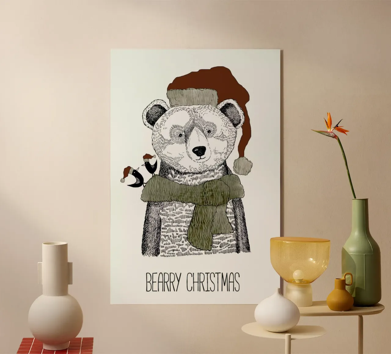 Bearry Christmas plexiglass da Sabrina Ziegenhorn