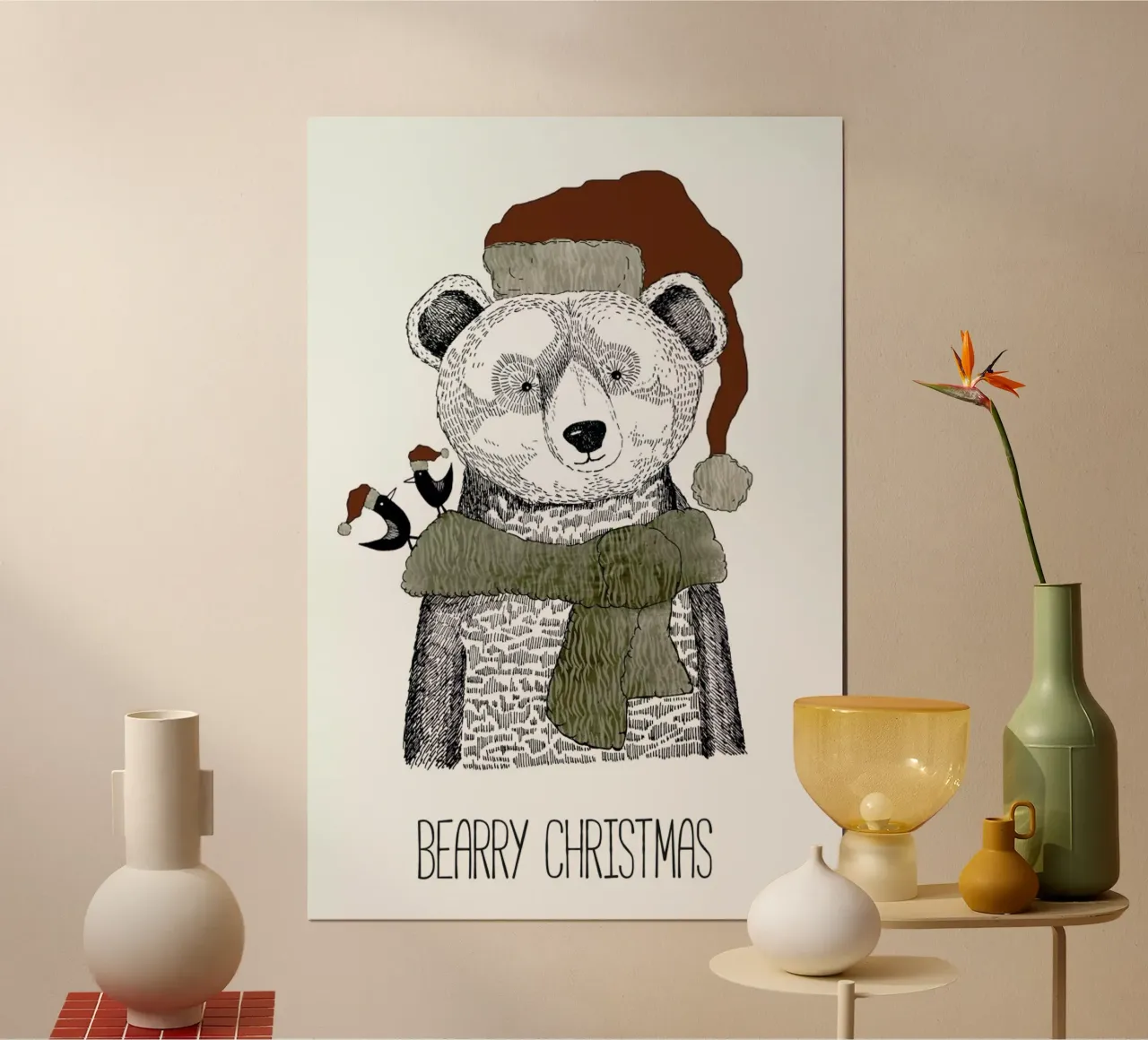 Bearry Christmas poster da Sabrina Ziegenhorn