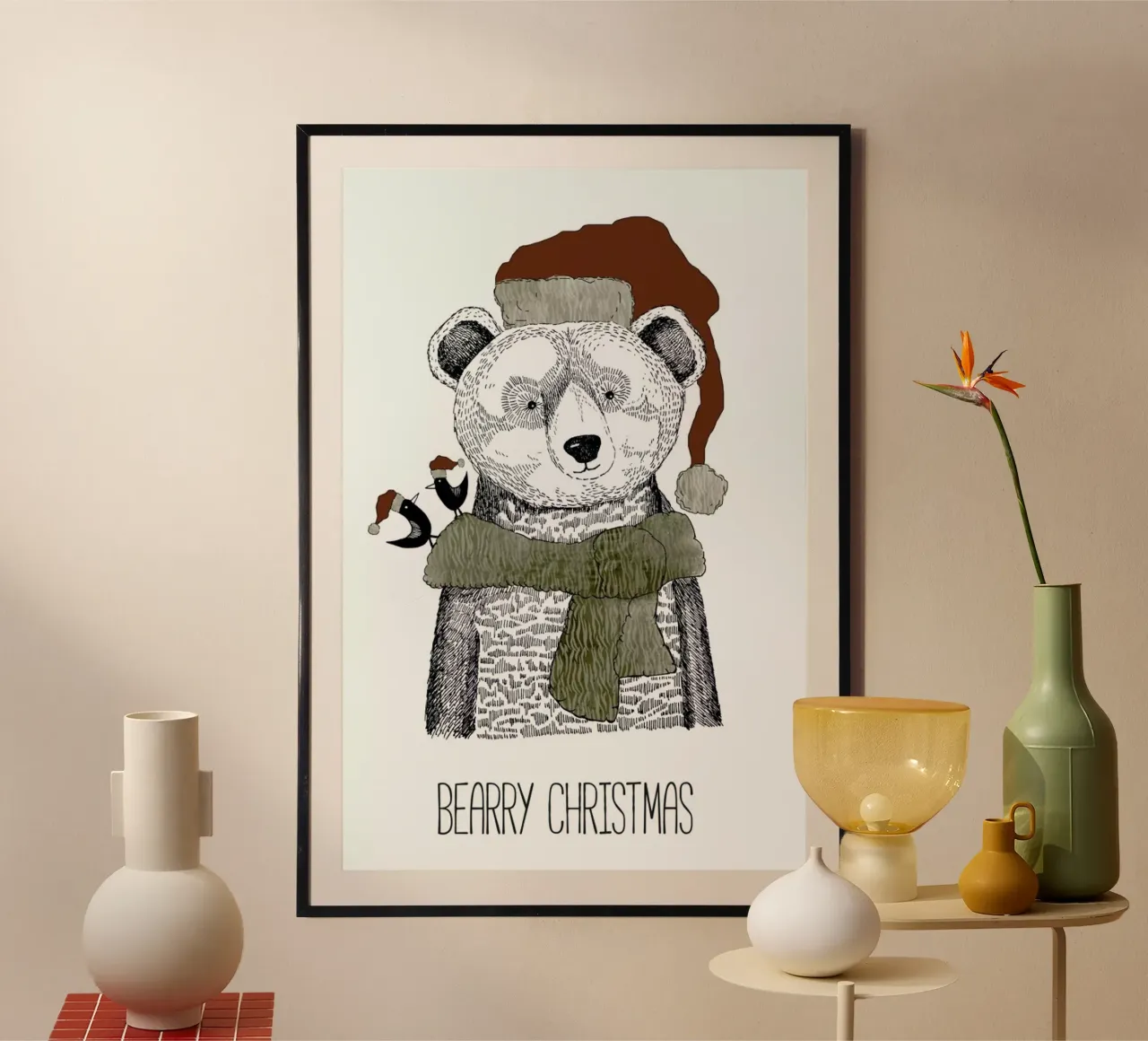 Bearry Christmas poster da Sabrina Ziegenhorn