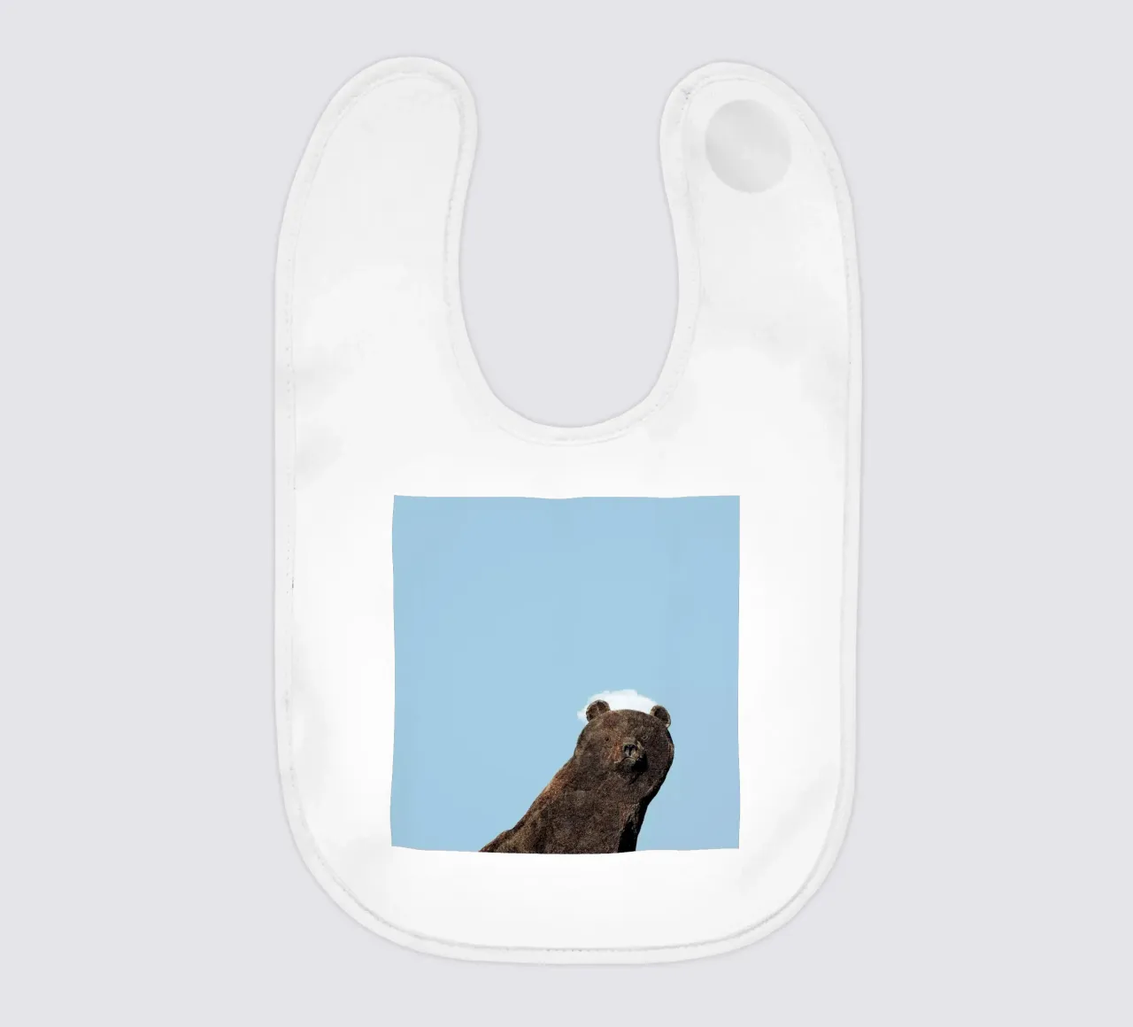 Bear baby bib by Rafael Burato