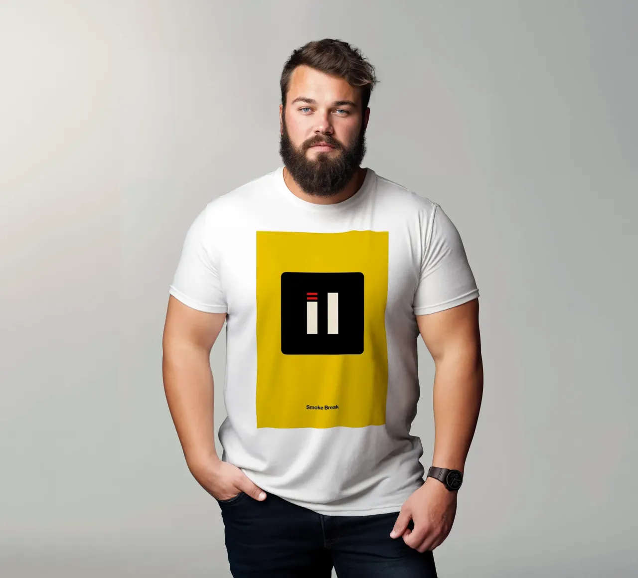Smoke Break t-shirt by Viktor Hertz