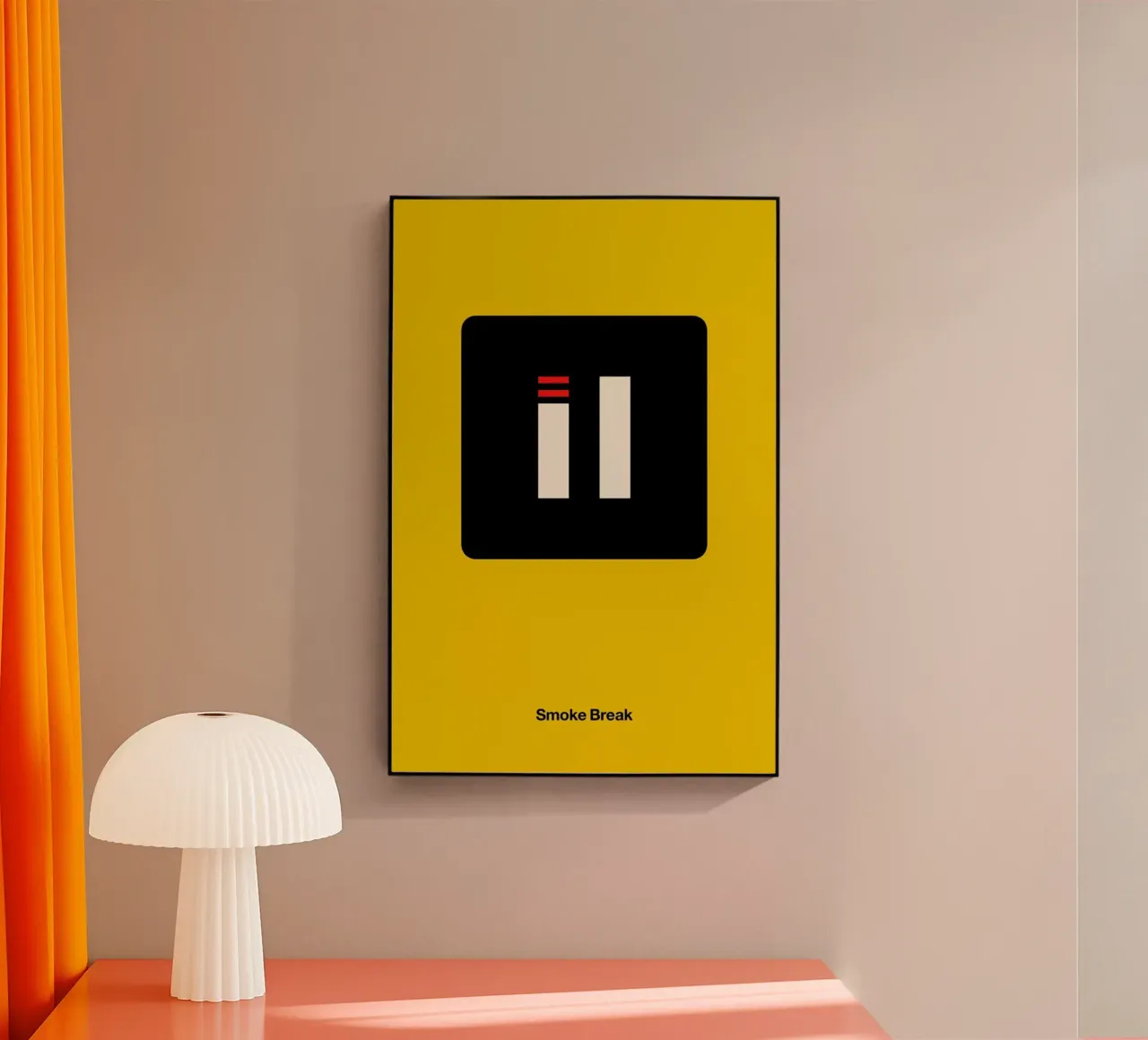 Smoke Break Acryl-Glas von Viktor Hertz
