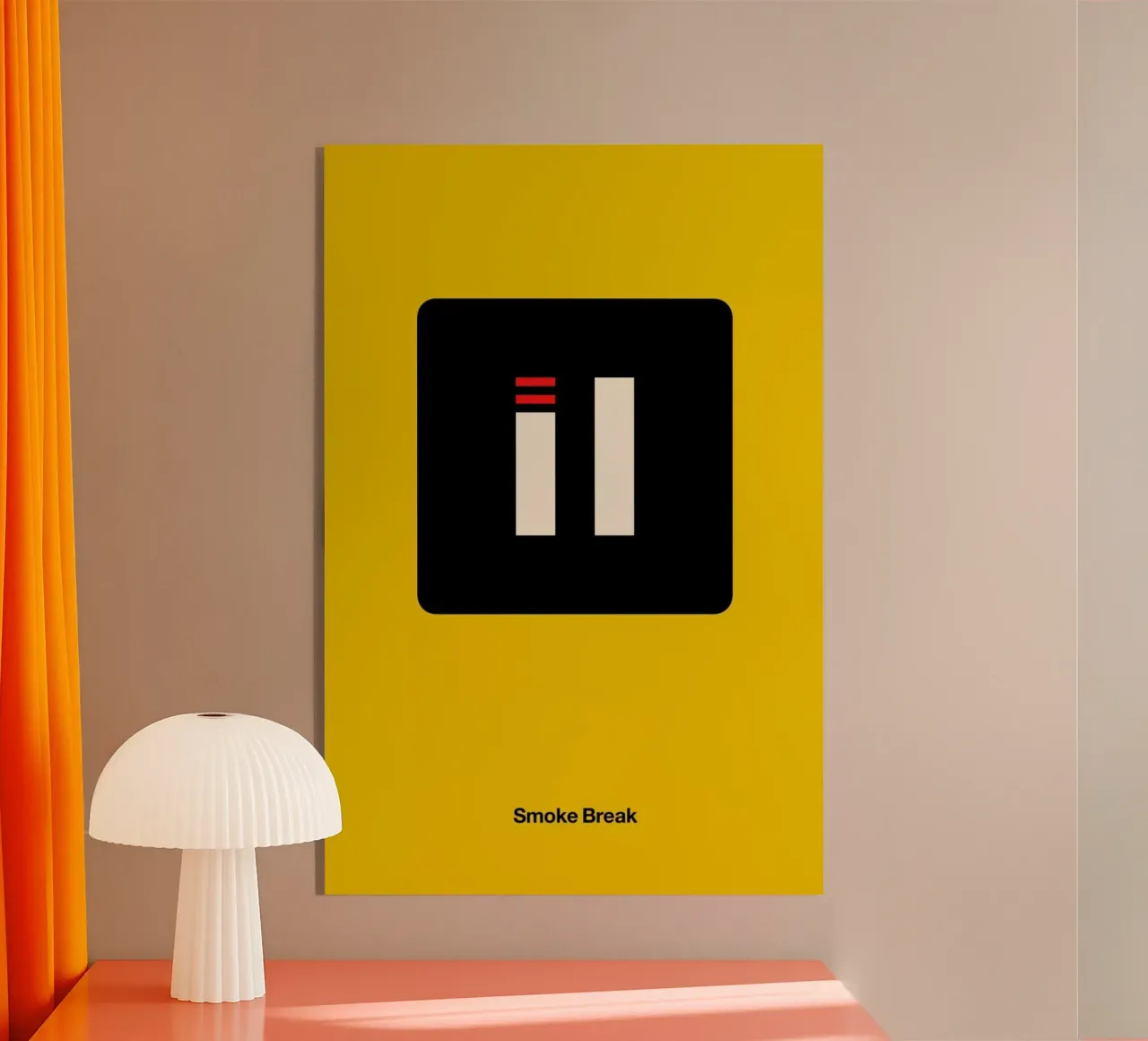 Smoke Break Acryl-Glas von Viktor Hertz