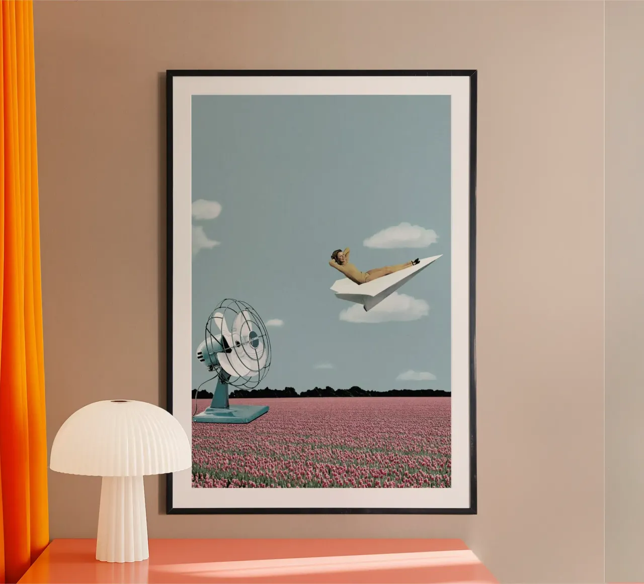 Where Ever the Wind Takes Me poster con telaio in alluminio da Maarten Léon