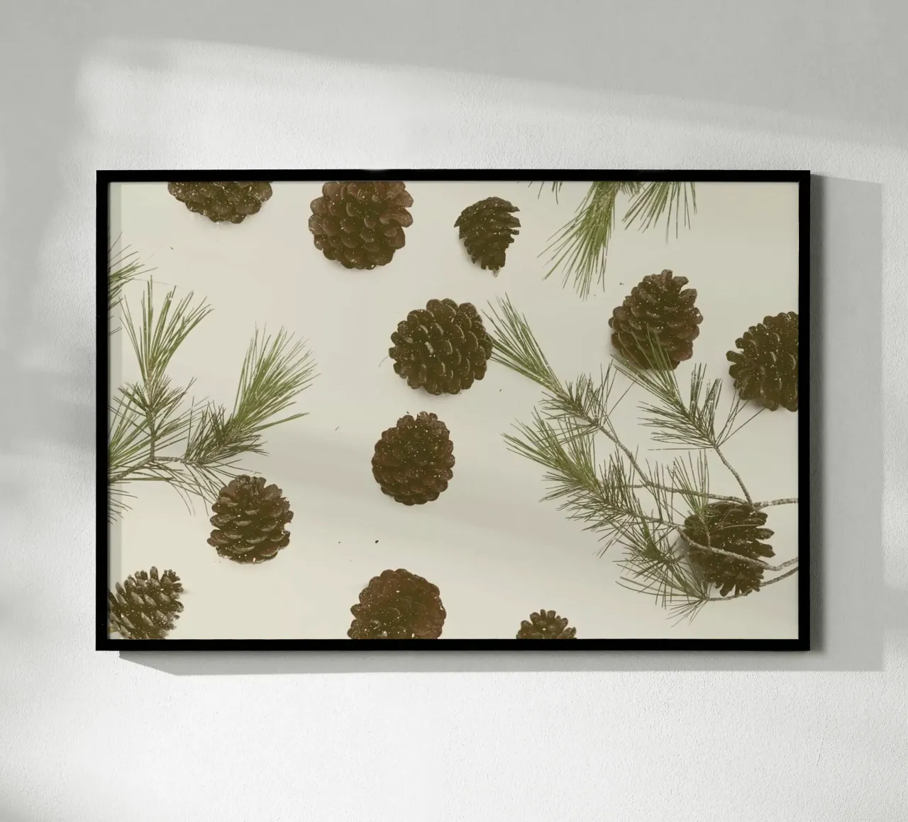 Merry Christmas Pinecones poster de Florent Bodart