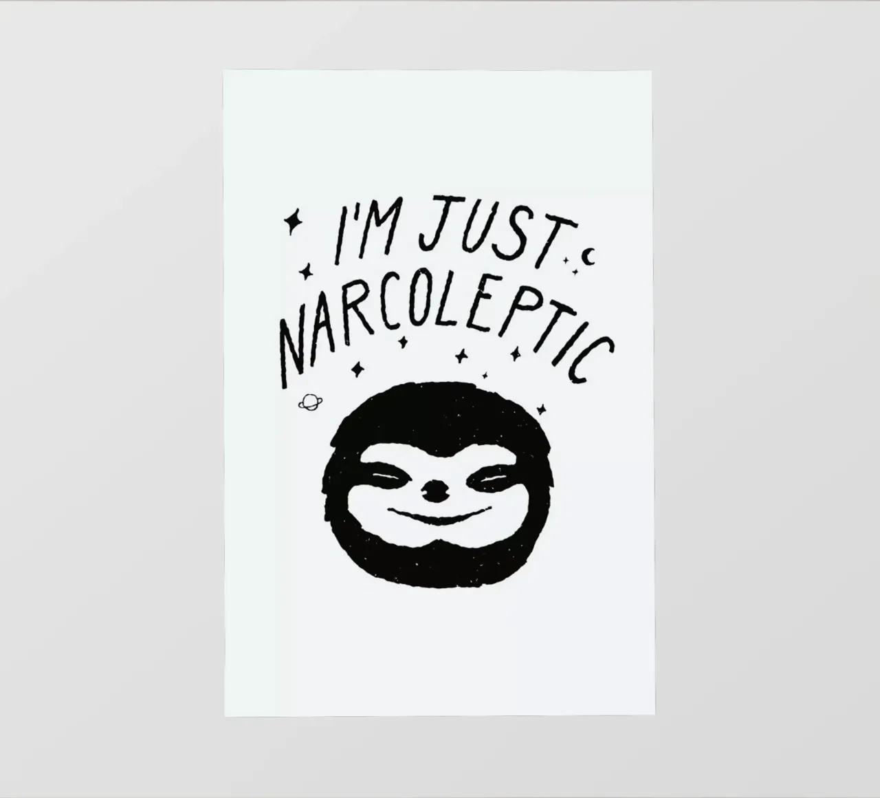 I'm Just Narcoleptic telo in pvc da Florent Bodart