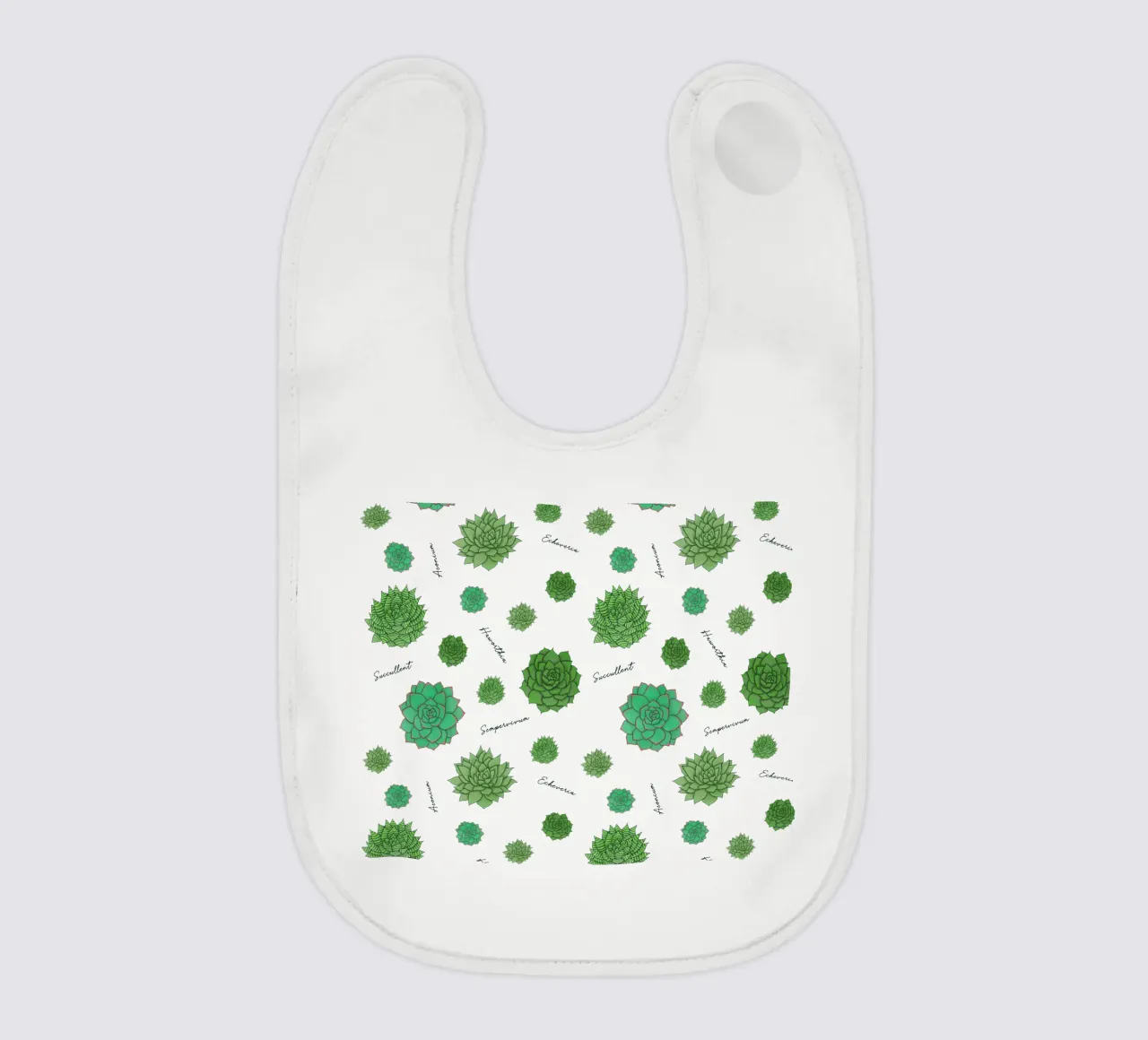 Succulents Pattern bavaglino da Loobs