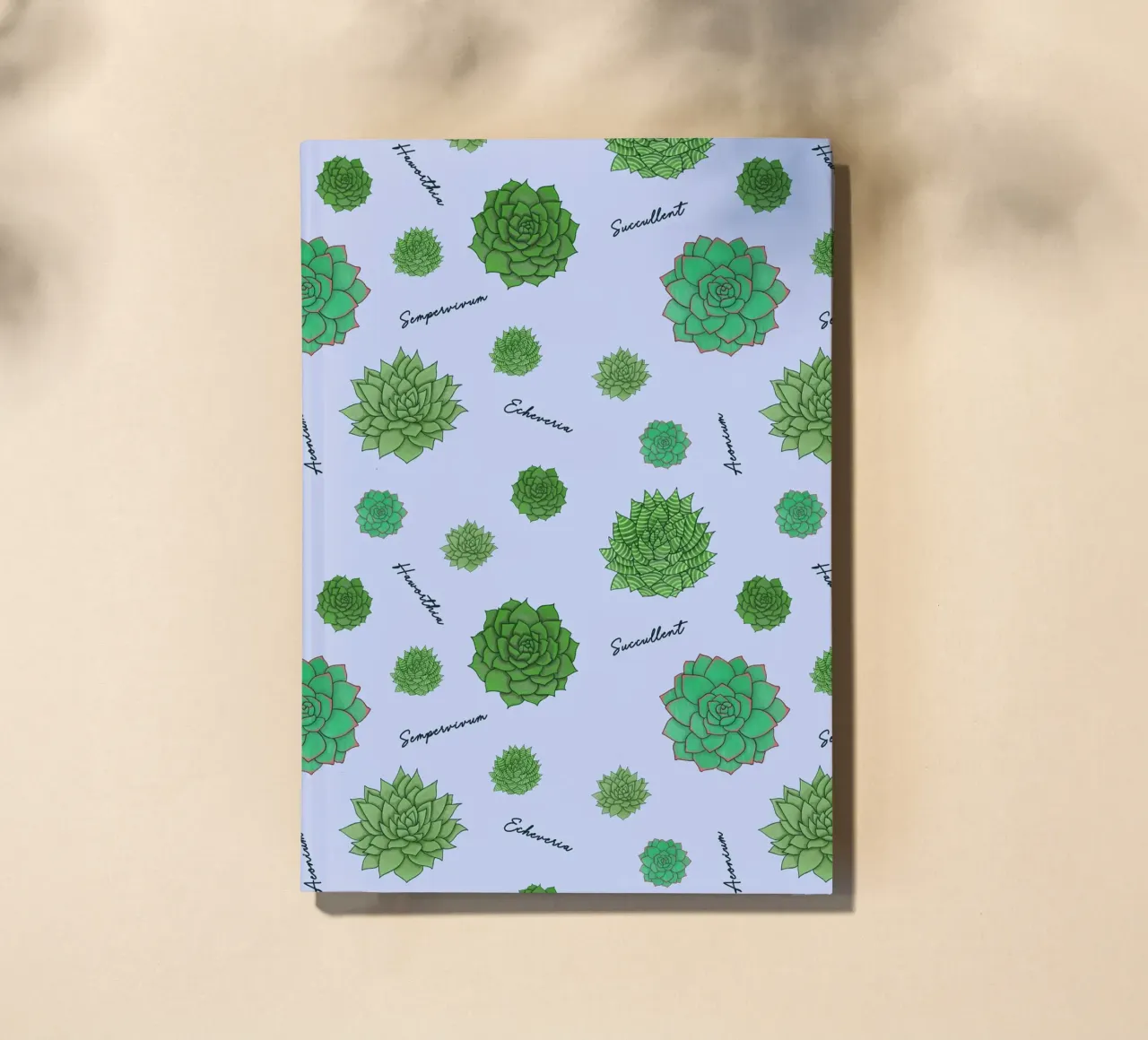 Succulents Pattern notebook by Loobs