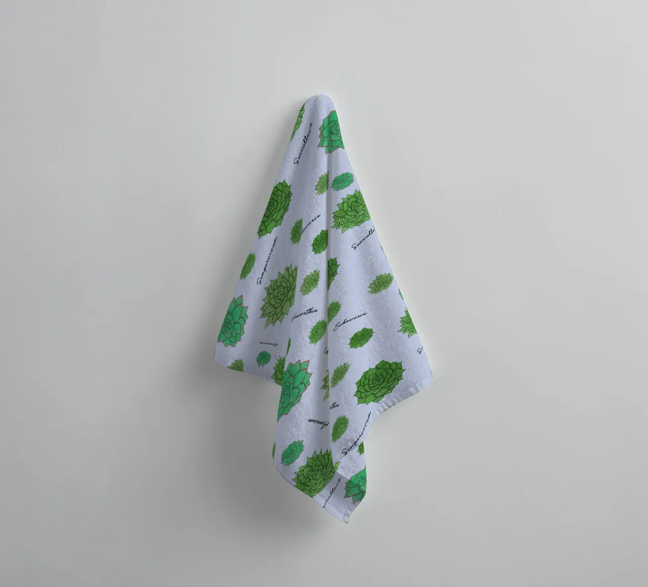 Succulents Pattern towel by Loobs