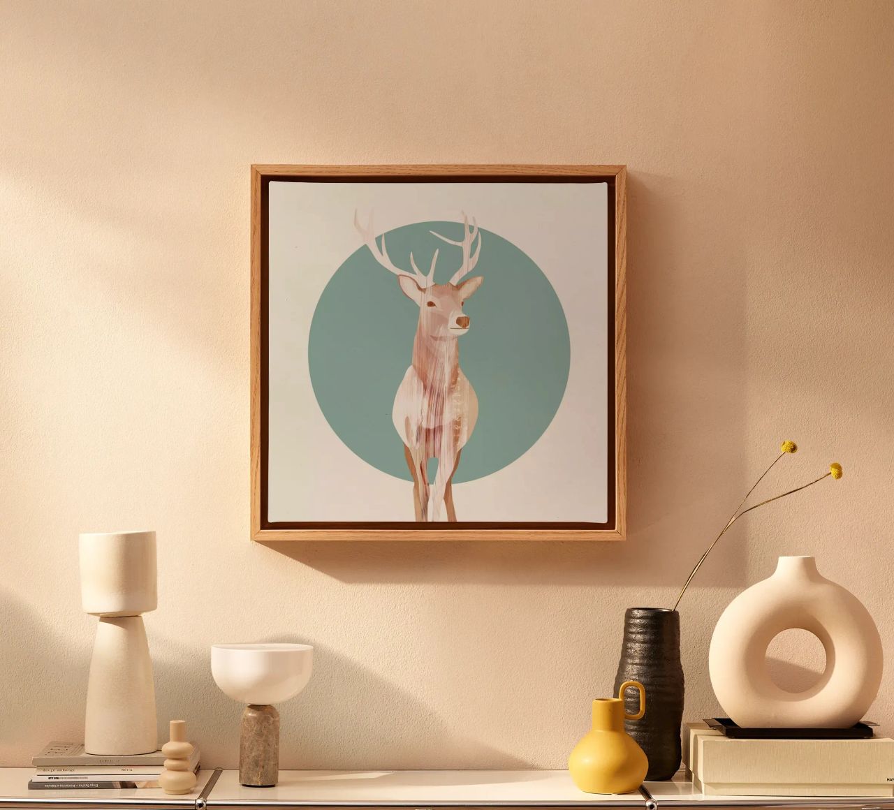 Deer Leinwand von Goed Blauw