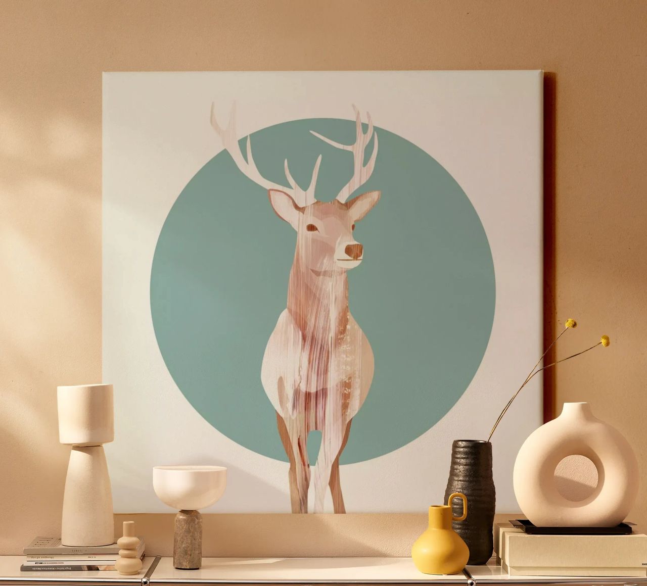 Deer Leinwand von Goed Blauw