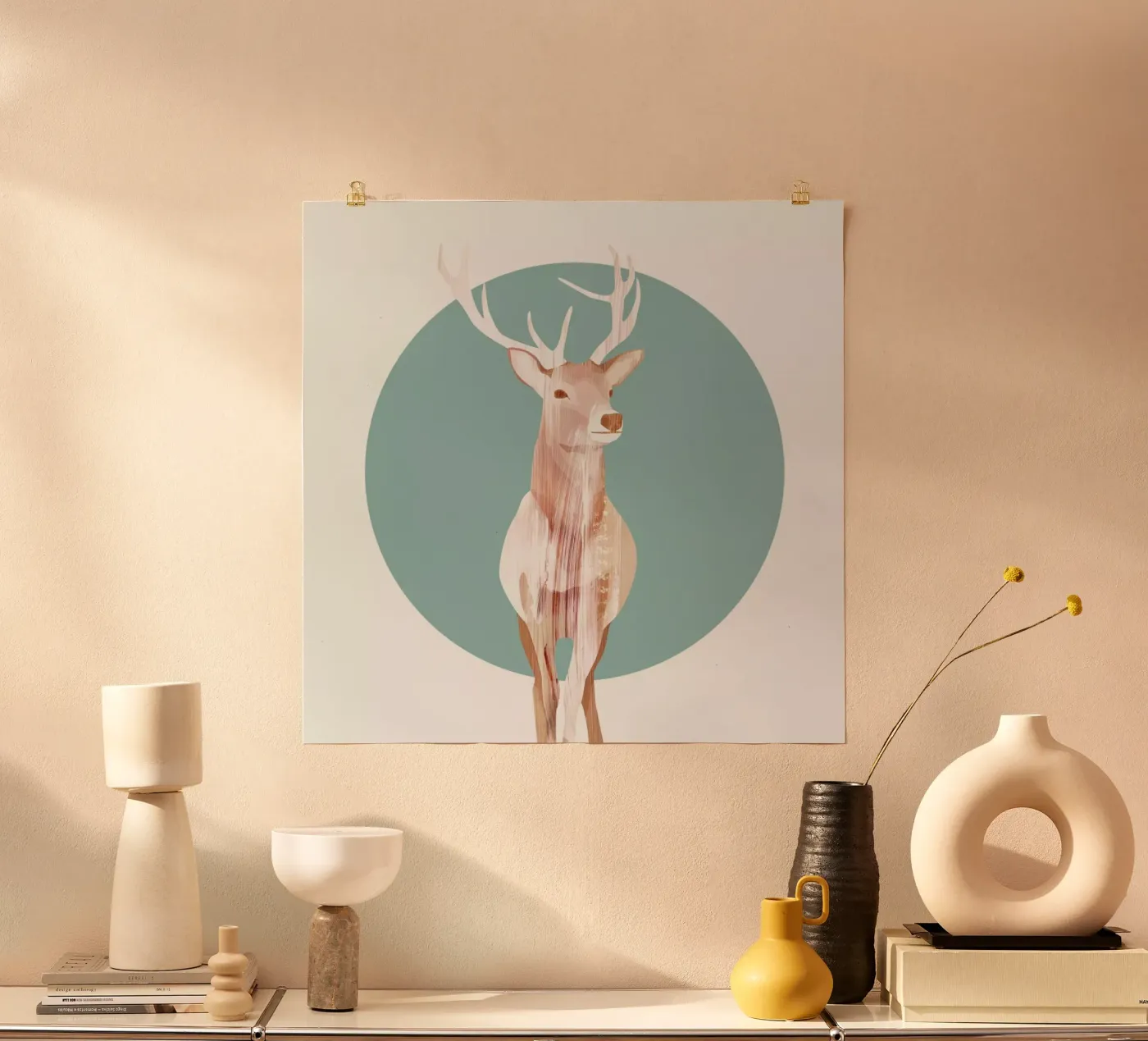 Deer poster by Goed Blauw