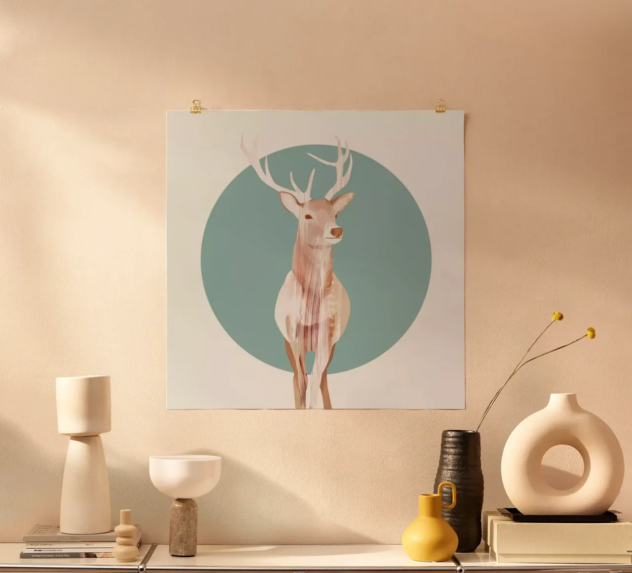 Deer poster da Goed Blauw
