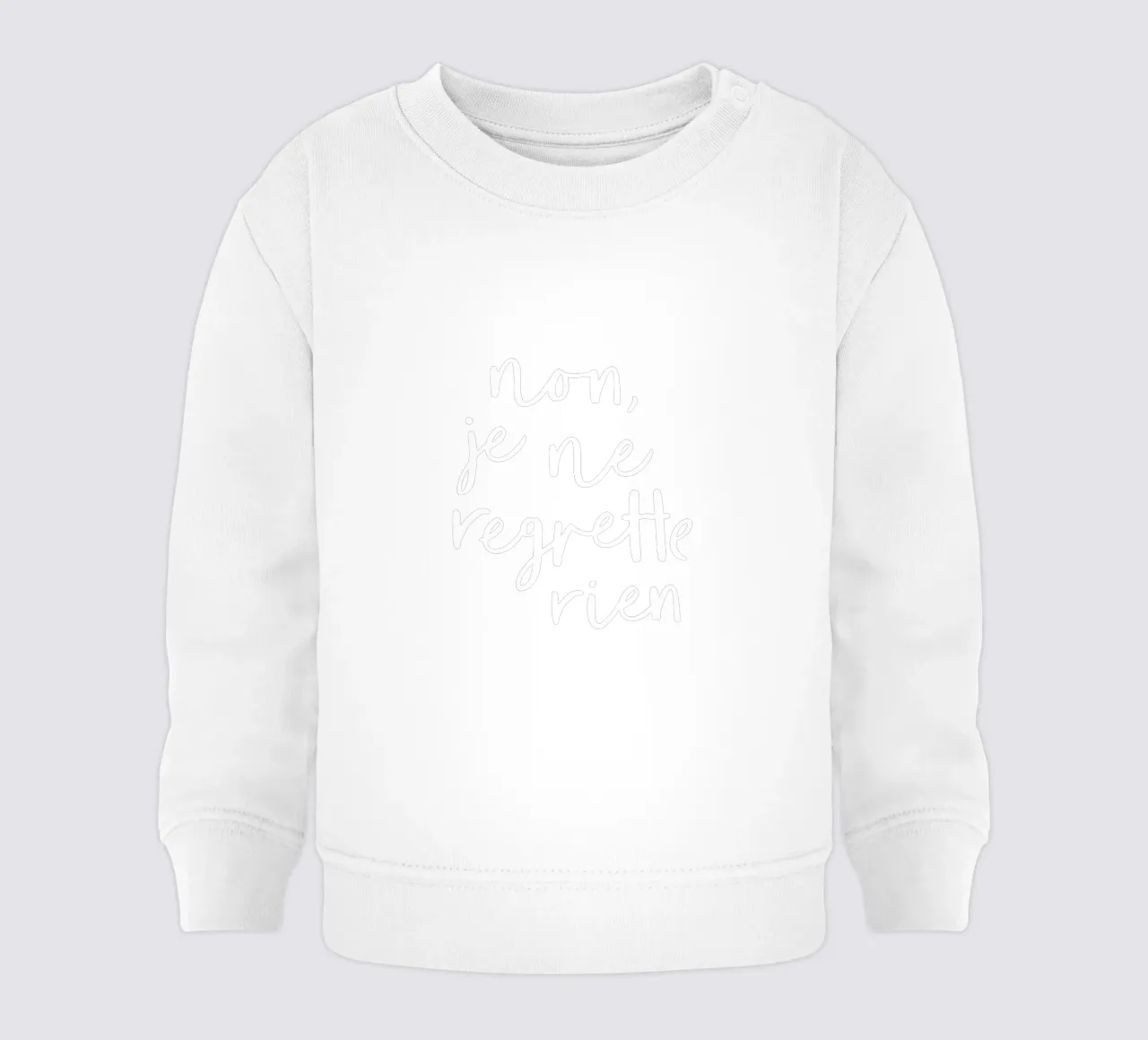 Non Je Ne Regrette Rien Edith Piaf felpa neonato da THE MOTIVATED TYPE