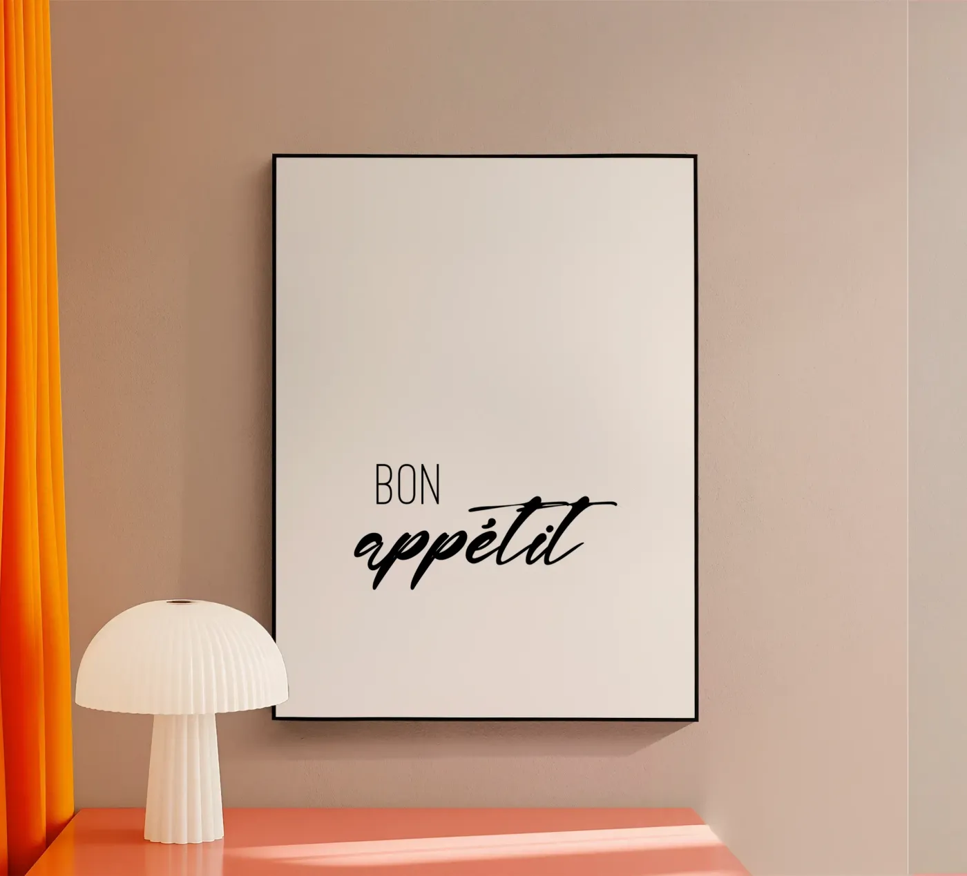 Bon appétite elegant plexiglass da Typo Designs