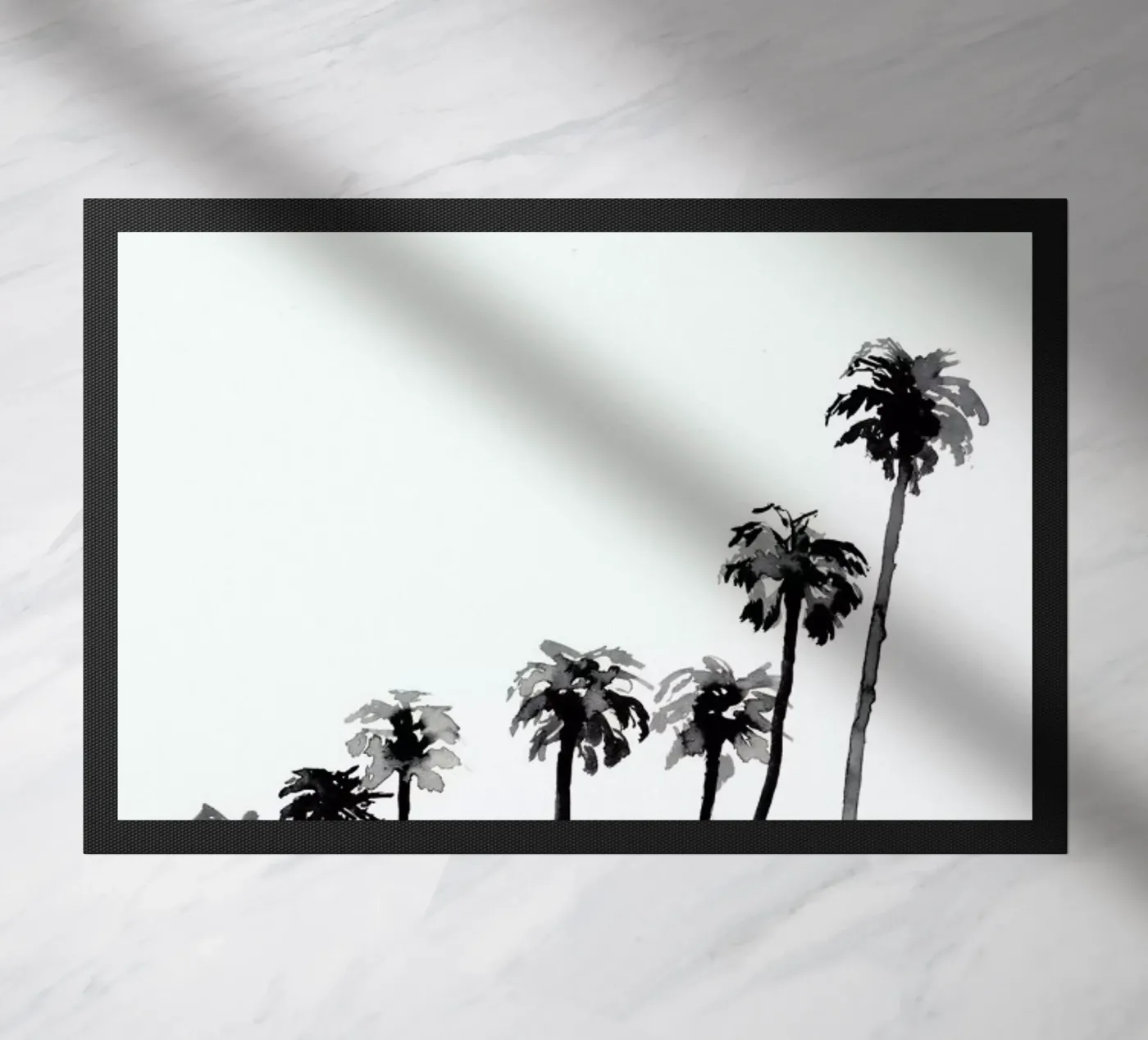 Palm Tree 2 doormat by Farina Kuklinski