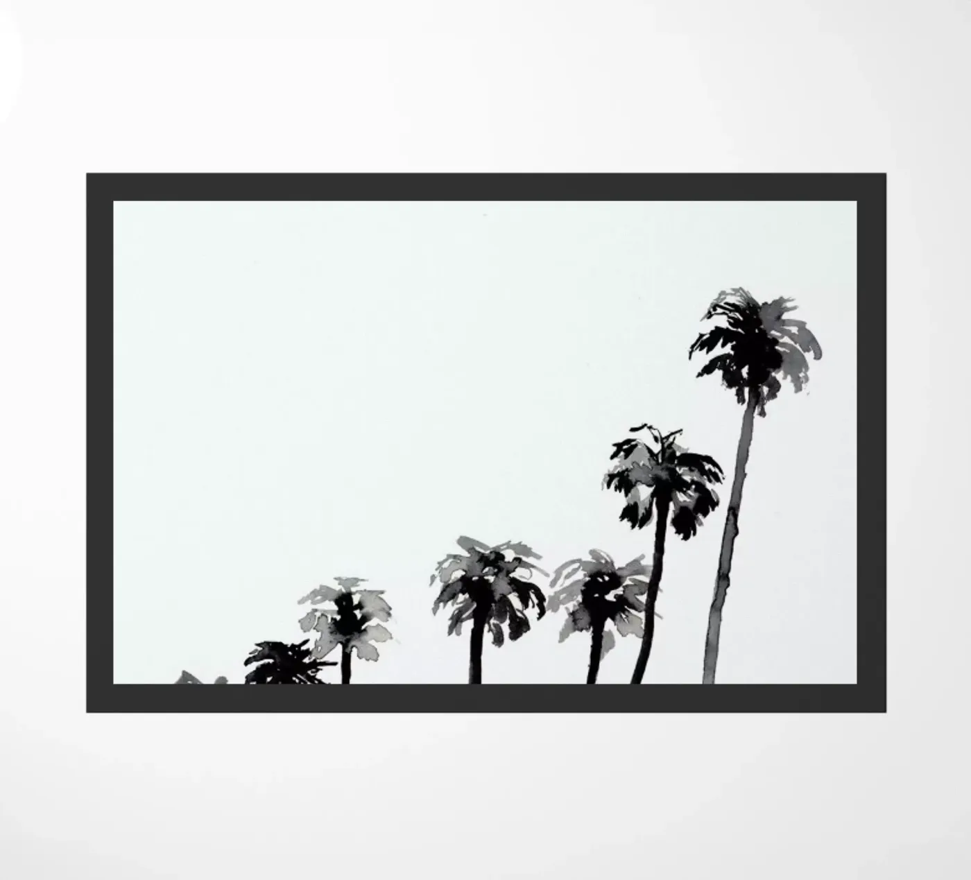 Palm Tree 2 doormat by Farina Kuklinski