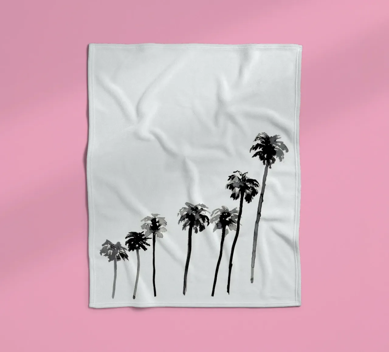Palm Tree 2 coperta in pile da Farina Kuklinski