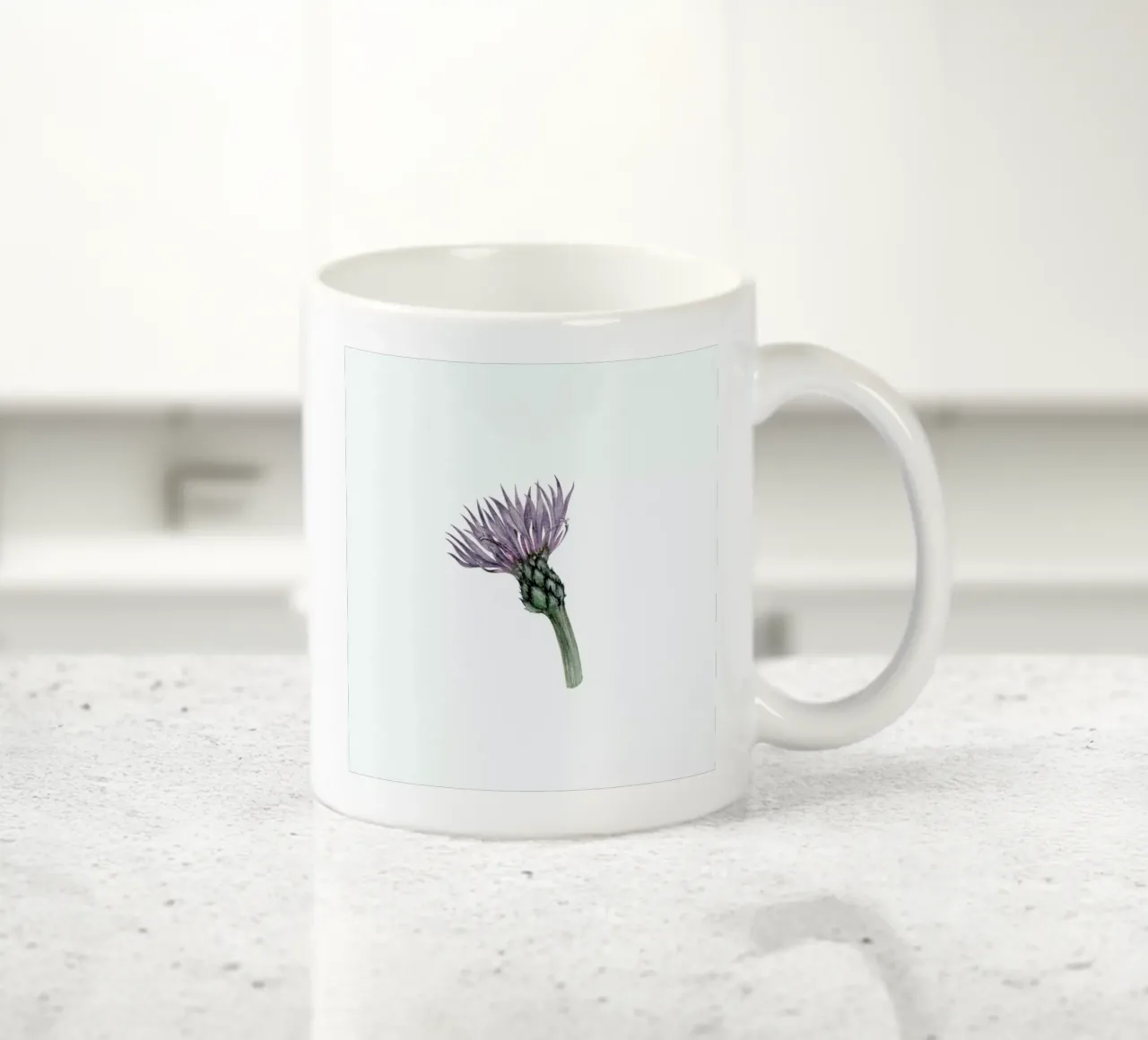 Cornflower ceramic mug by Maria Vdovichenko