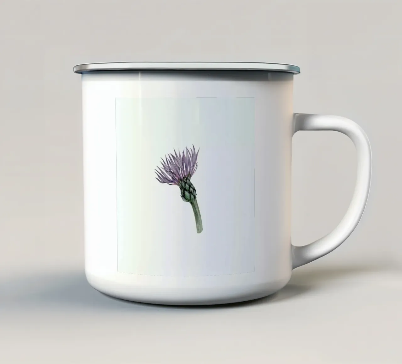 Cornflower tazza in smalto da Maria Vdovichenko