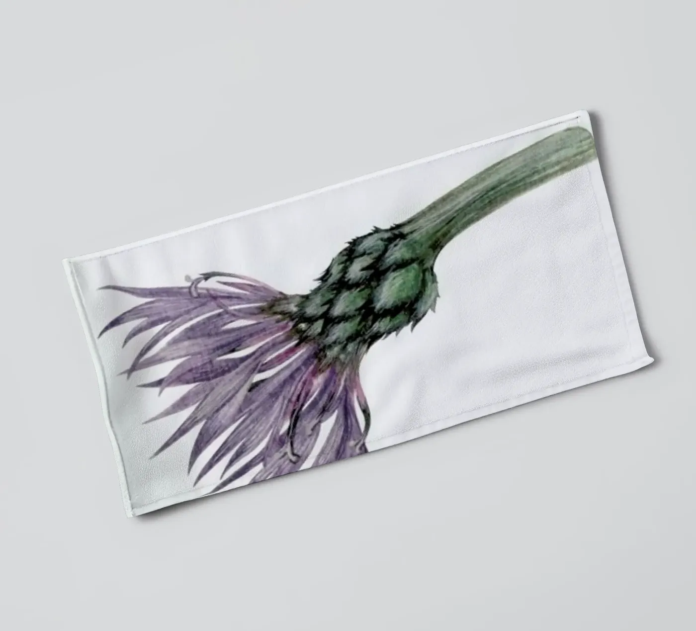 Cornflower towel by Maria Vdovichenko