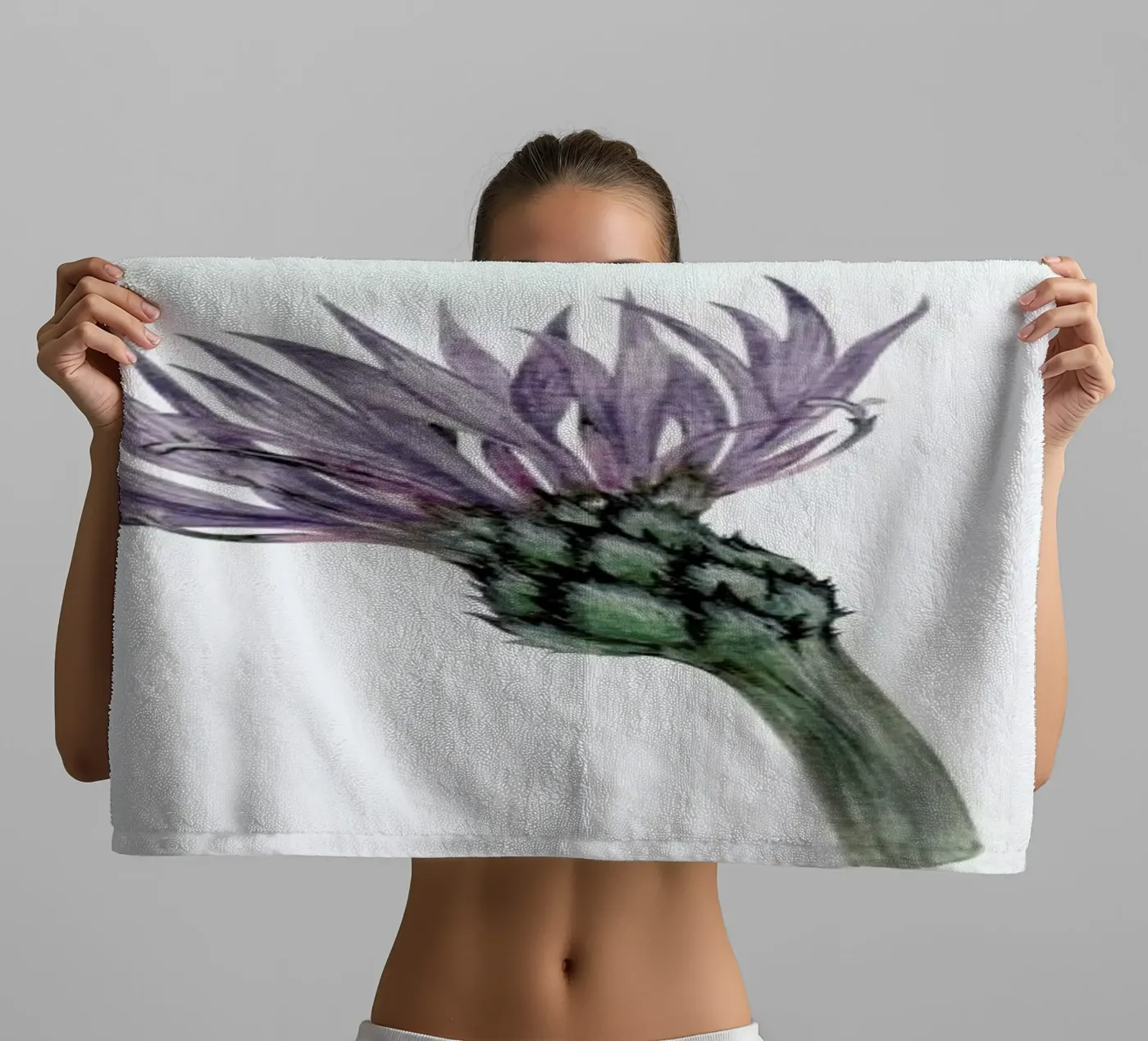 Cornflower towel by Maria Vdovichenko