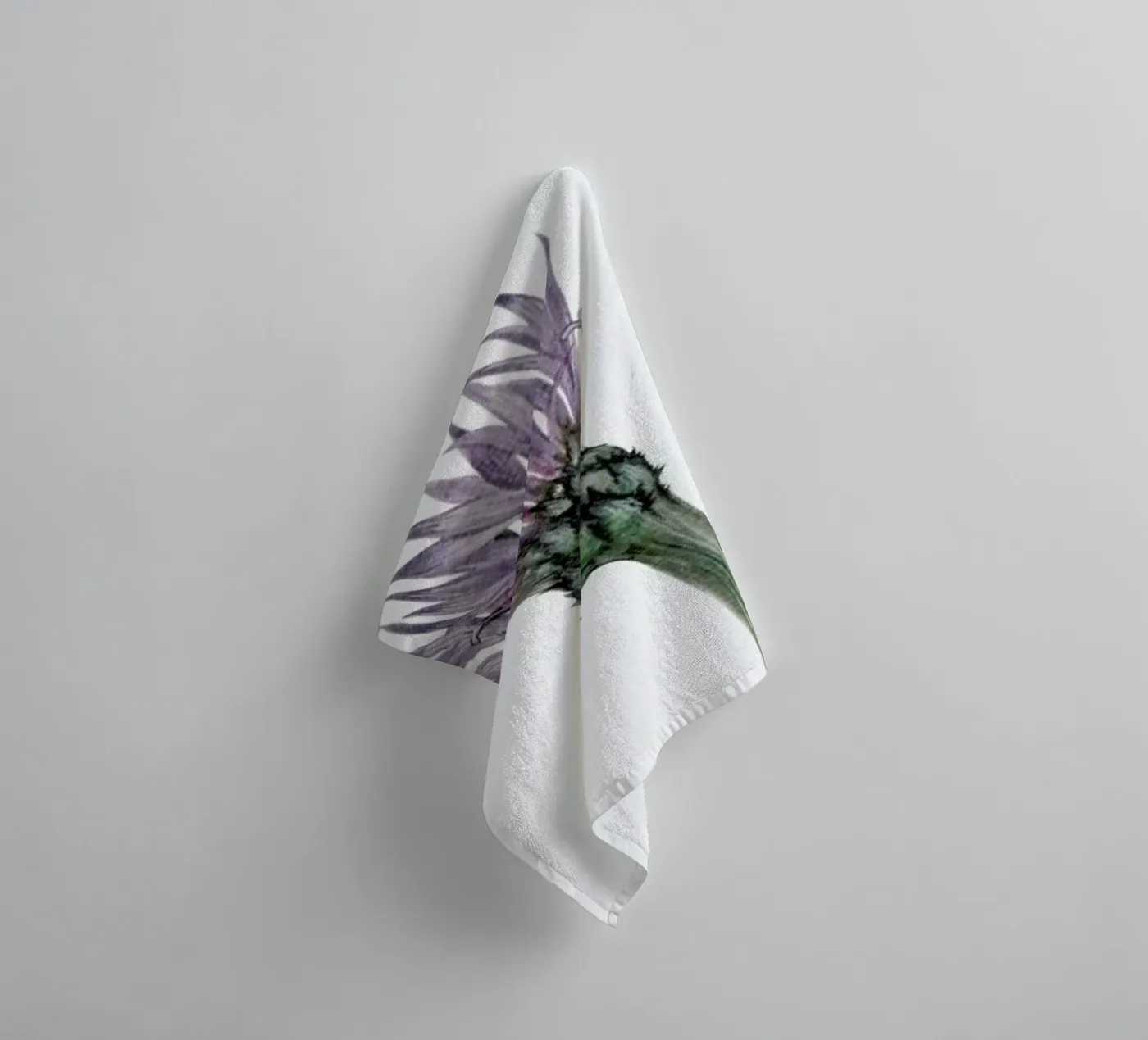 Cornflower towel by Maria Vdovichenko