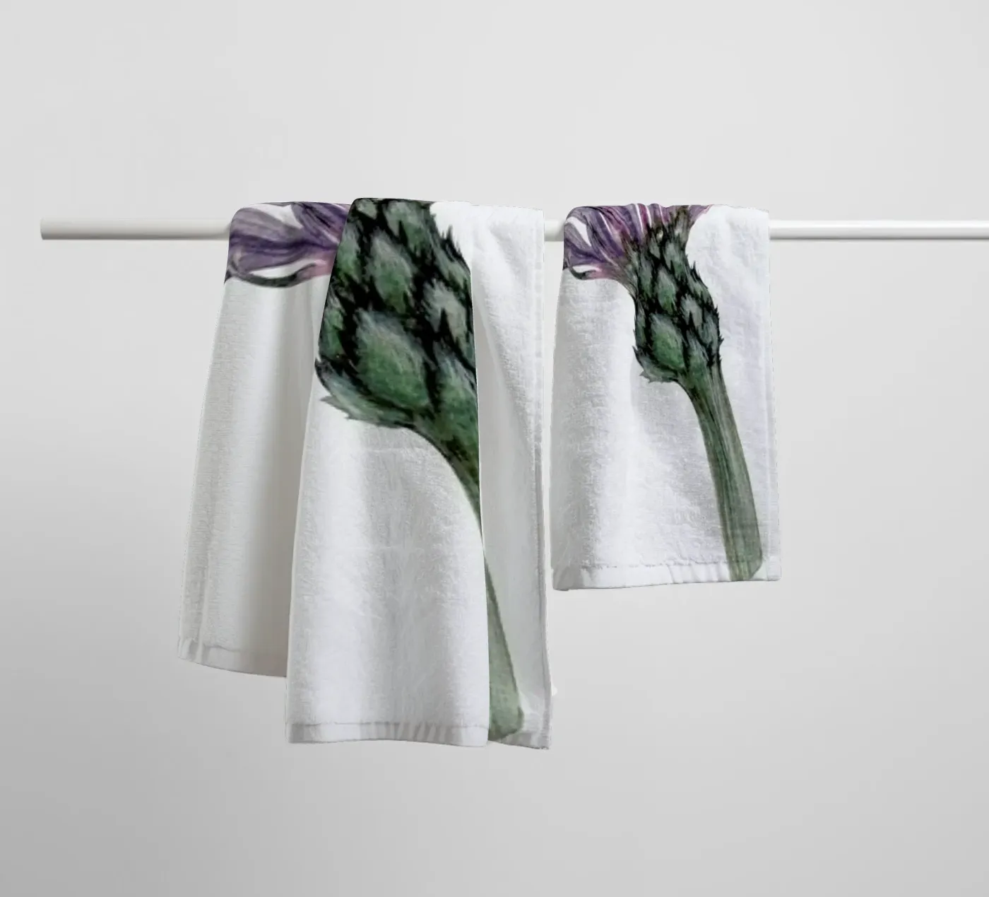 Cornflower towel by Maria Vdovichenko