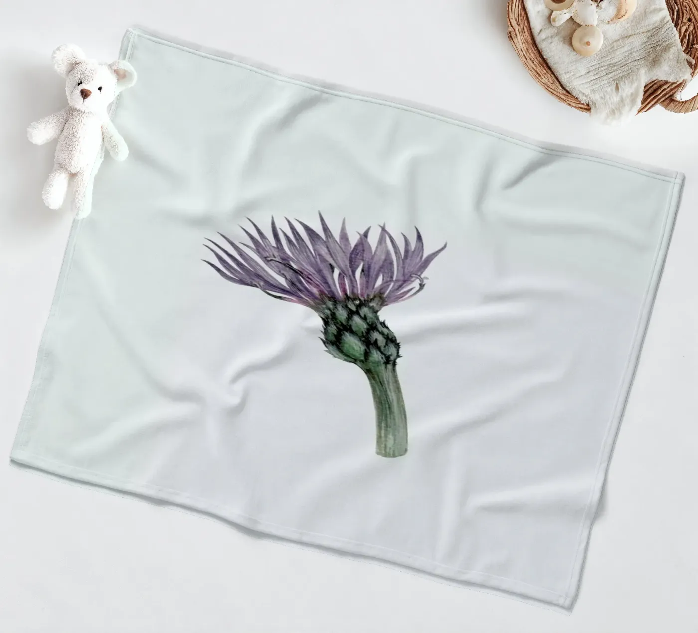 Cornflower Fleecedecke von Maria Vdovichenko