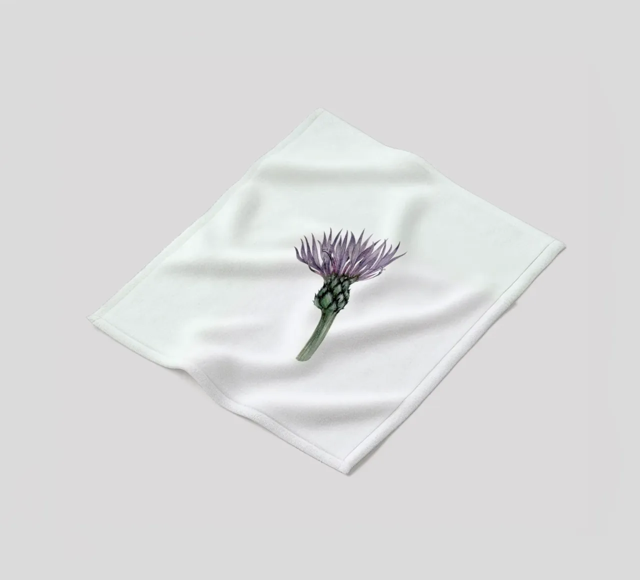 Cornflower fleece blanket by Maria Vdovichenko